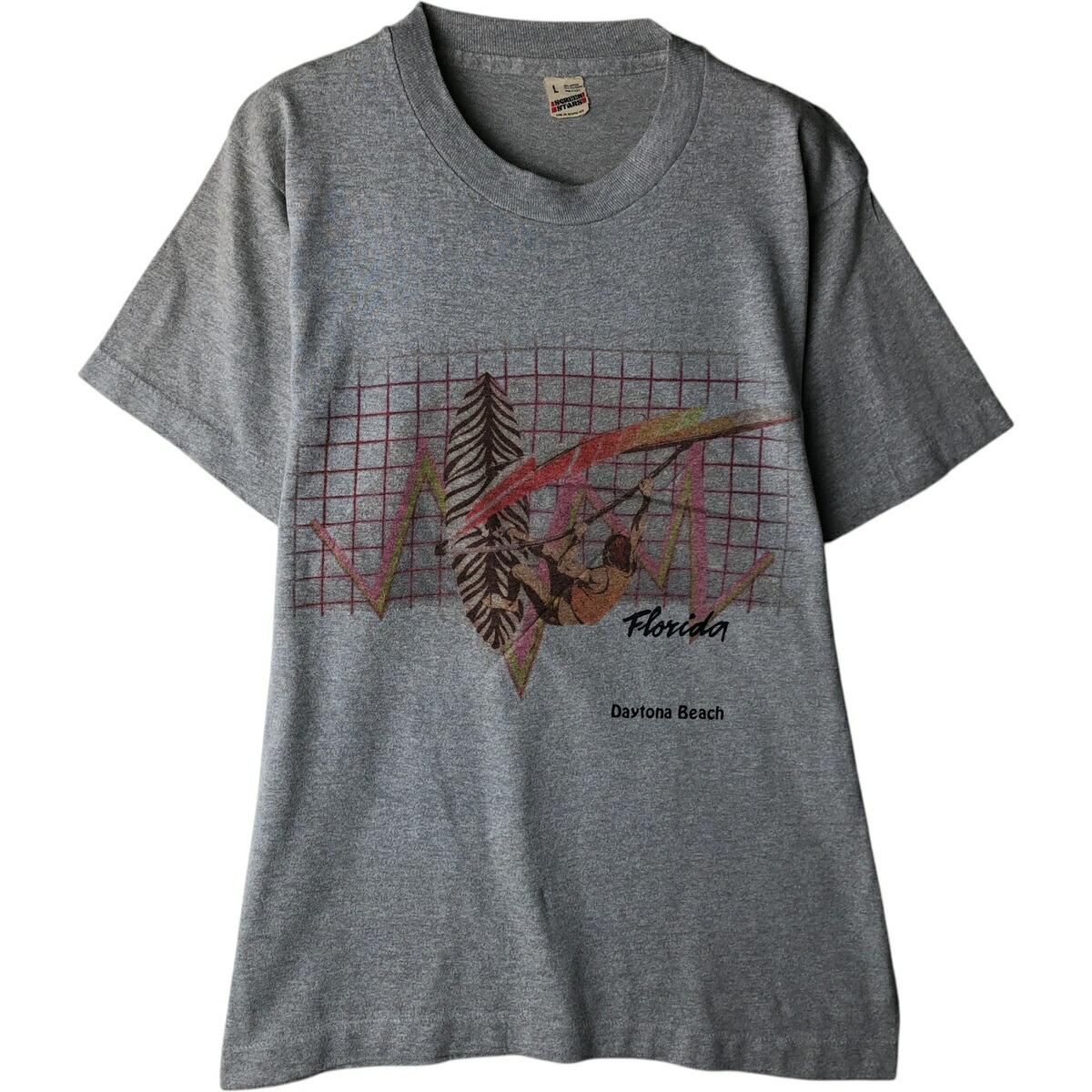 古着 90'S スクリーンスターズ SCREEN STARS プリントTシャツ USA製 メンズL相当 ヴィンテージ /eaa618318 【中古】 【260301】 グレー系 春夏秋