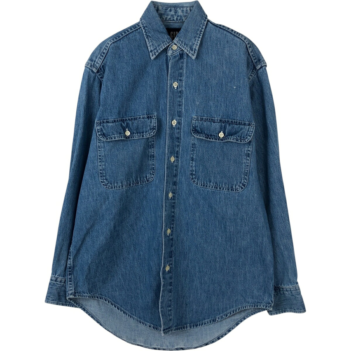 古着 90'S ギャップ GAP オールドギャップ 長袖 デニムシャツ カナダ製 メンズXS相当 ヴィンテージ /eaa618359 【中古】 【260310】 【ADEL/アデル】 【GR-NV】 ブルー系 春夏秋冬