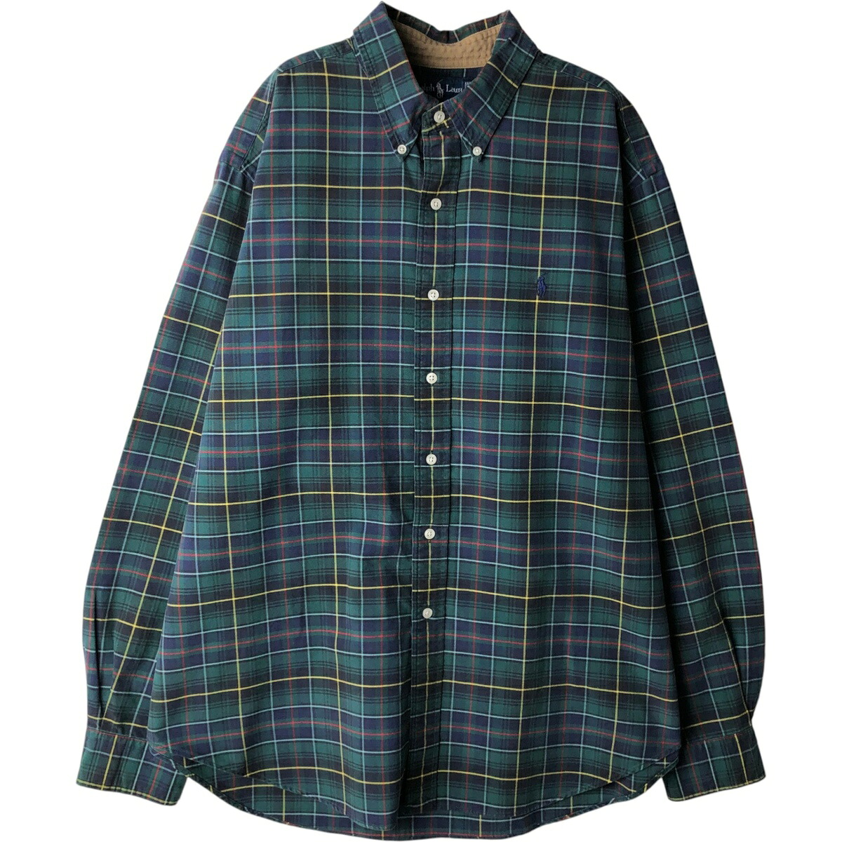 古着 ラルフローレン Ralph Lauren 長袖 ボタンダウンチェックシャツ メンズXL相当 /eaa618551 【中古】 【260307】｜古着屋JAM