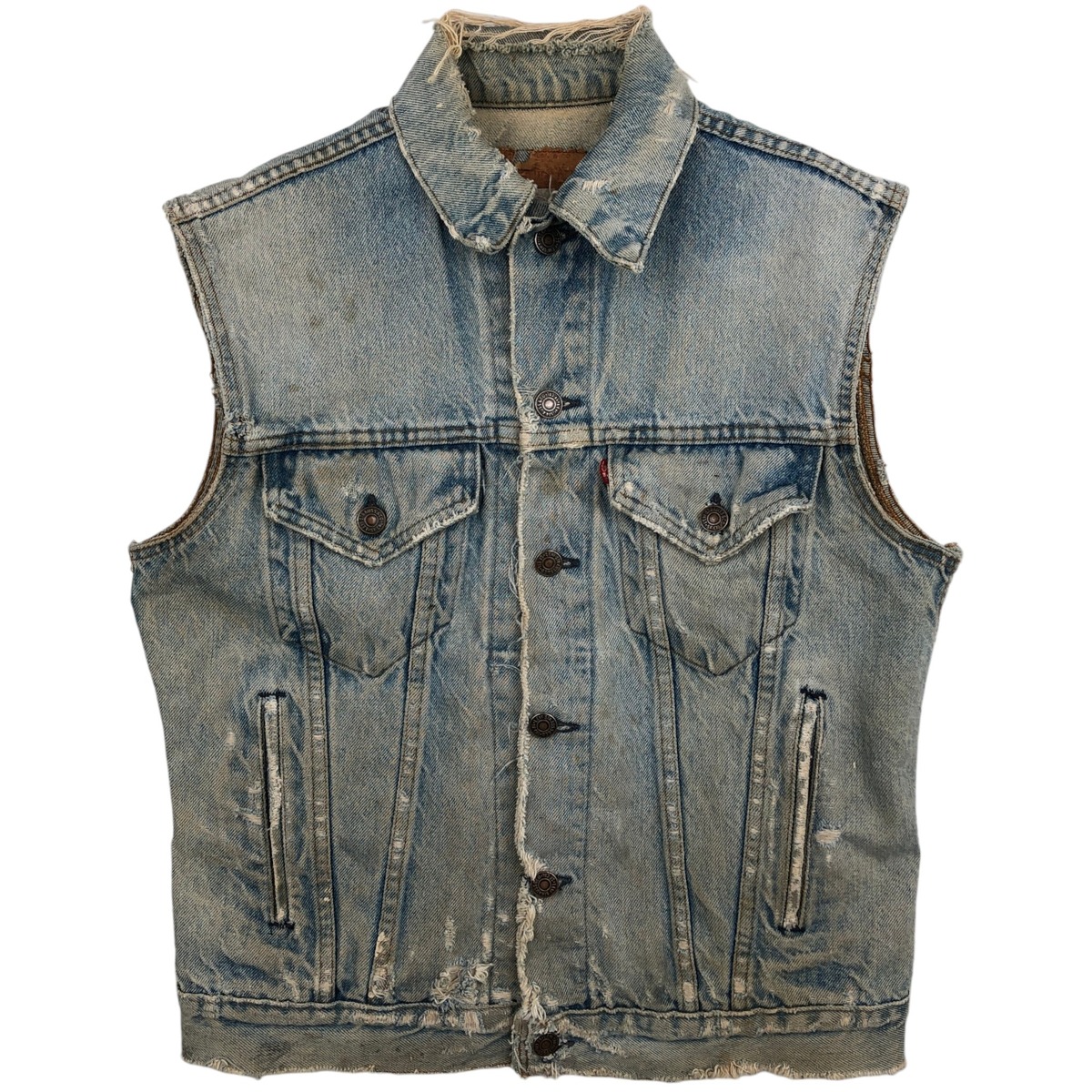 古着 リーバイス Levi's 70506-0213 鷲柄 イーグル柄 カットオフ Harley-Davidson ハーレーダビッドソン デニムベスト USA製 メンズM相当 ヴィンテージ /eaa618574 【中古】 【260327】|古着屋JAM