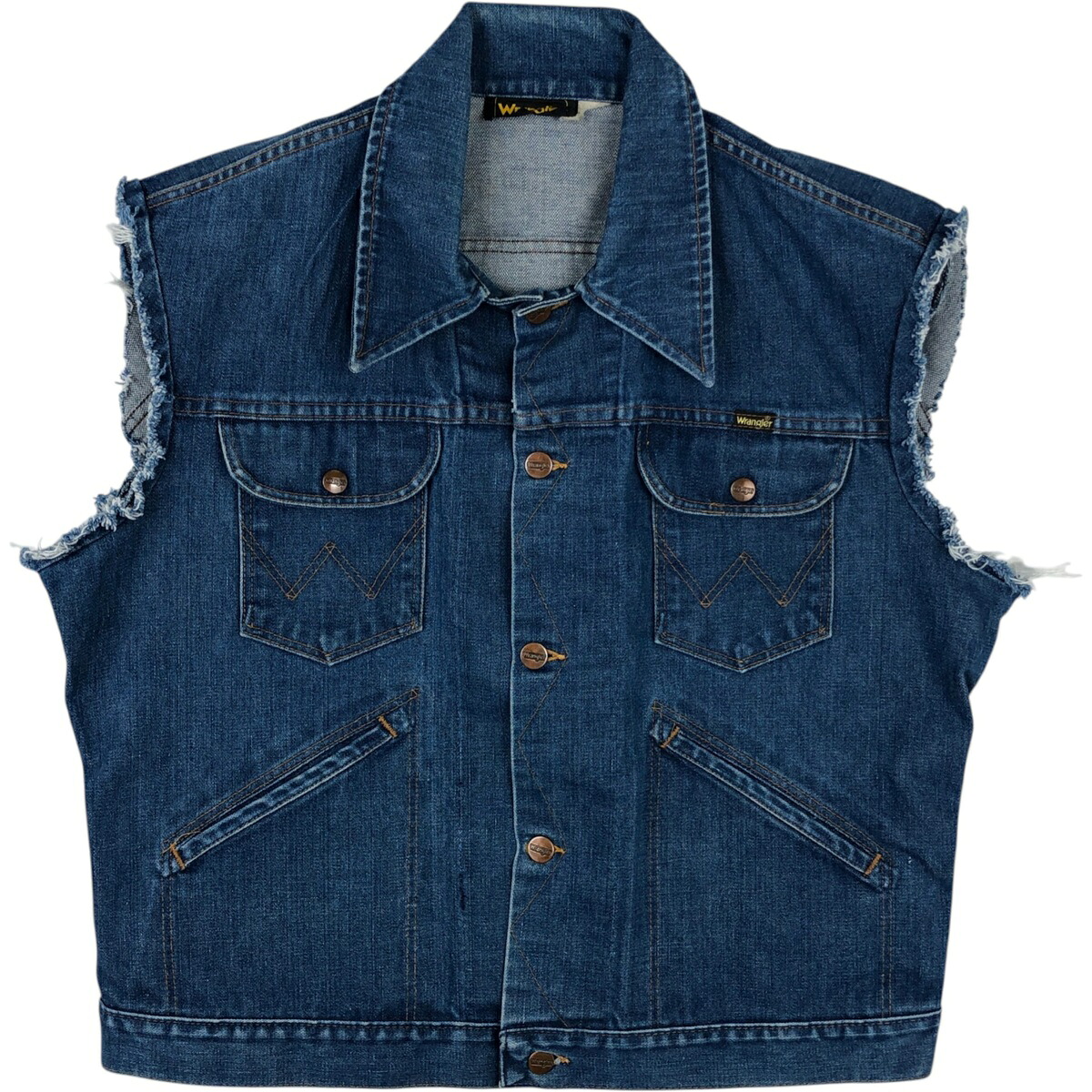 古着 ラングラー Wrangler カットオフ デニムベスト メンズL相当 /eaa618575 【中古】 【260317】|古着屋JAM
