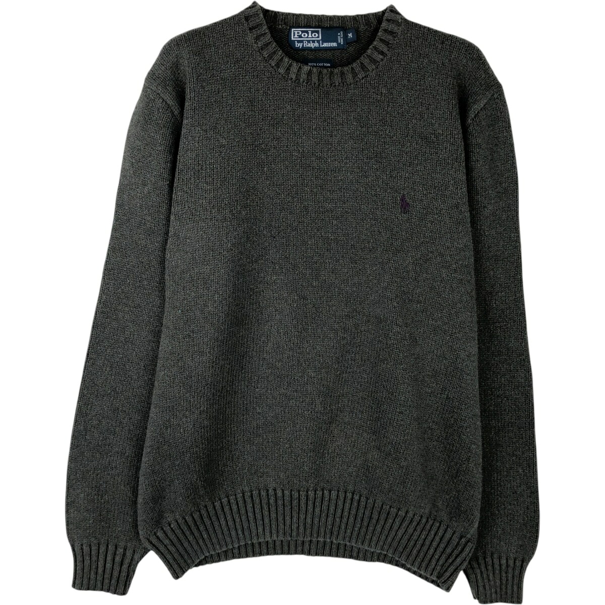 古着 ラルフローレン Ralph Lauren POLO by Ralph Lauren ワンポイント コットンニットセーター メンズM相当 /eaa618577 【中古】 【260314】|古着屋JAM