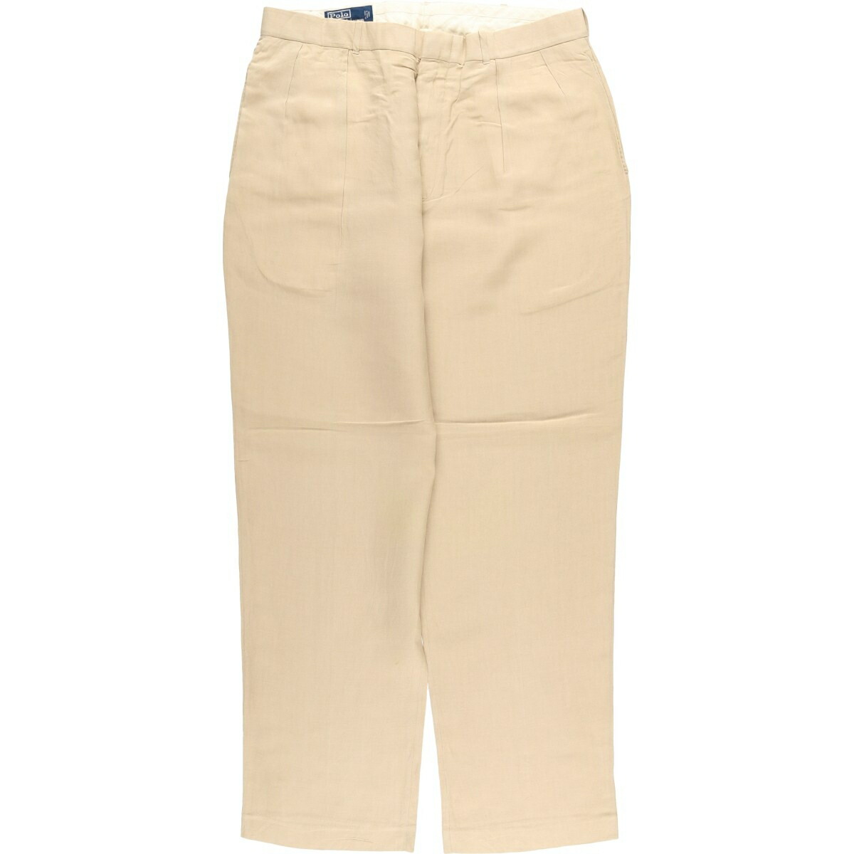 古着 ラルフローレン Ralph Lauren POLO by Ralph Lauren ツータック スラックスパンツ メンズw36相当 /eaa618656 【中古】 【260307】 ベージュ系 春夏秋冬