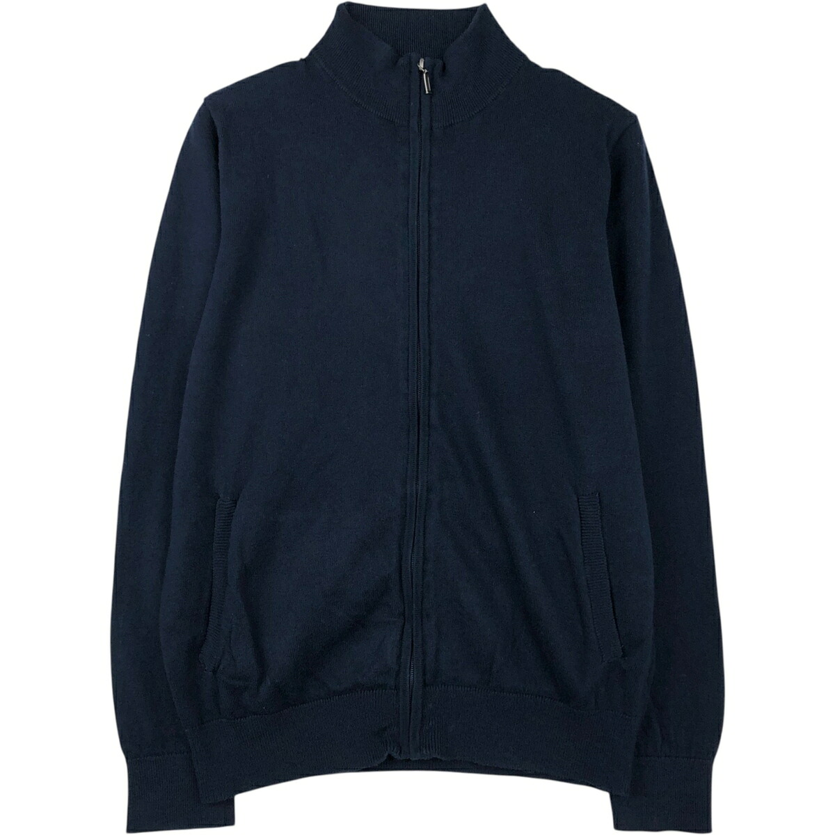 古着 90~00'S エルエルビーン L.L.Bean カシミア混 コットンニットフルジップセーター メンズM相当 ヴィンテージ /eaa618836 【中古】 【260310】 ネイビー系 秋冬