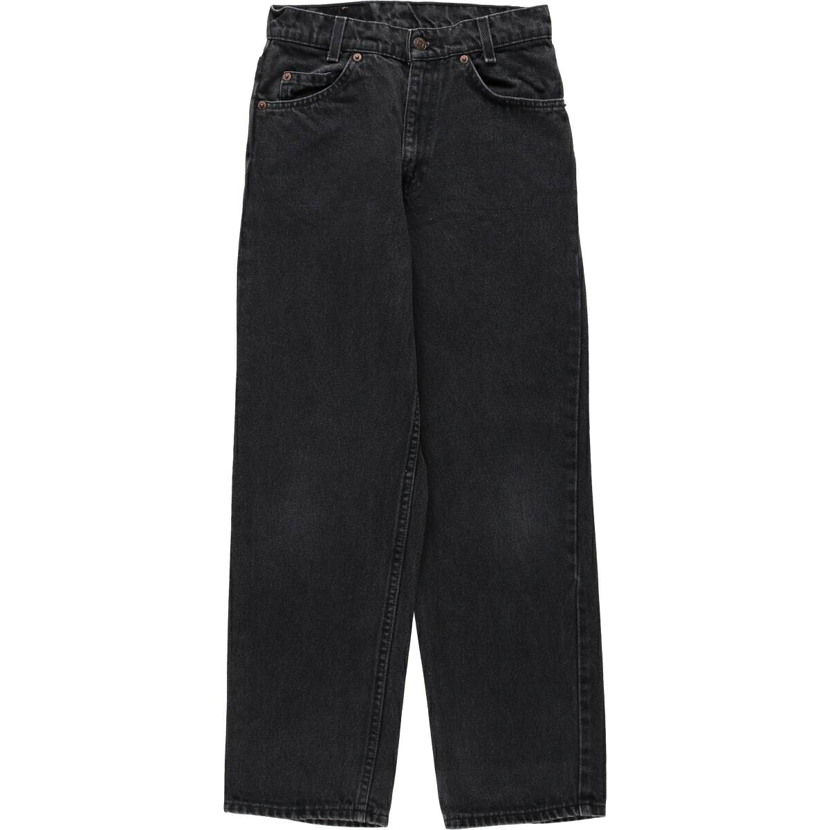 古着 90'S リーバイス Levi's 40750-4159 RELAXED FIT オレンジタブ ブラックデニム テーパードデニムパンツ USA製 レディースM(w26)相当 ヴィンテージ /eaa618929 【中古】 【260412】 【Elulu/エルル】