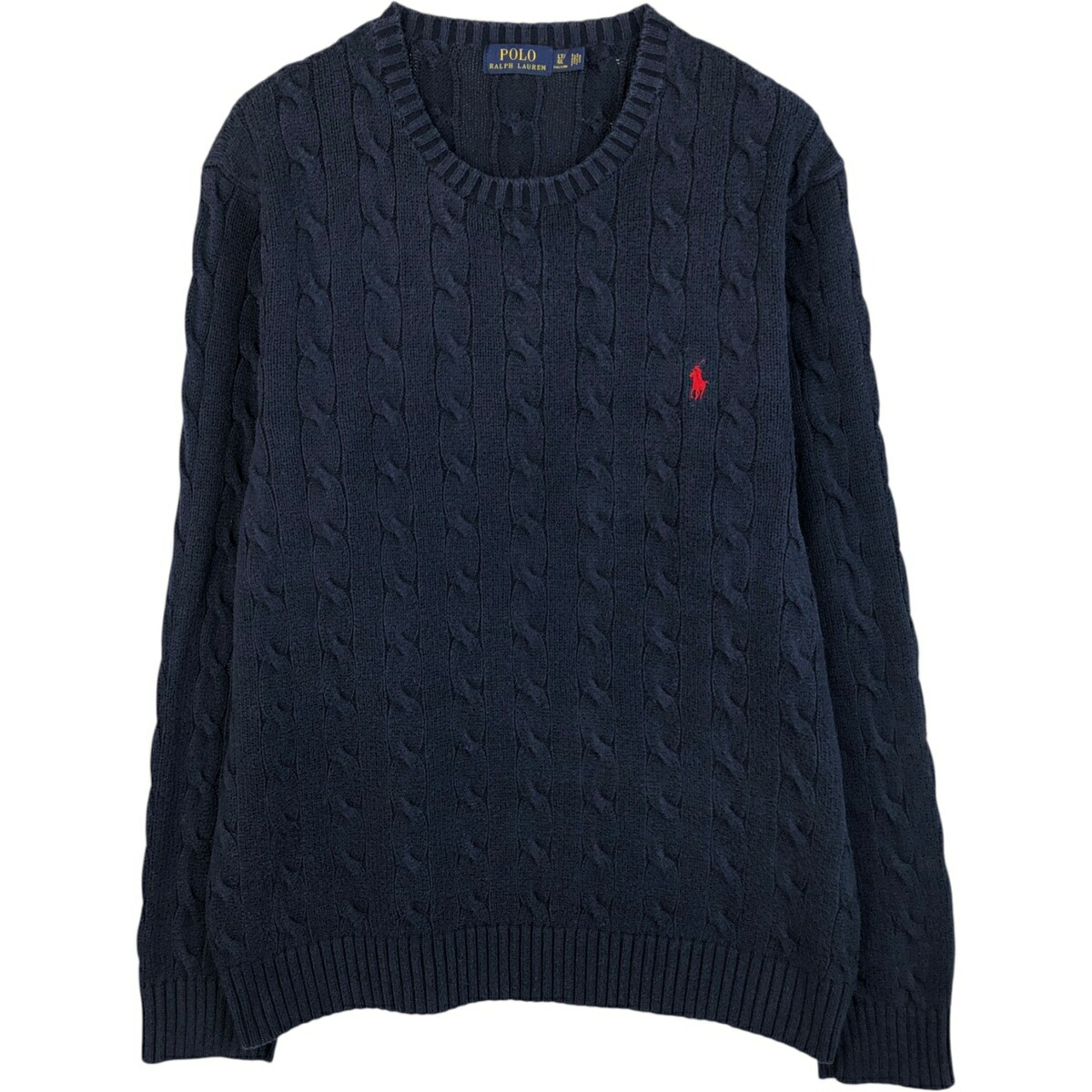 古着 ラルフローレン Ralph Lauren POLO RALPH LAUREN ケーブル編み コットンニットセーター メンズXL相当 /eaa619103 【中古】 【260309】|古着屋JAM