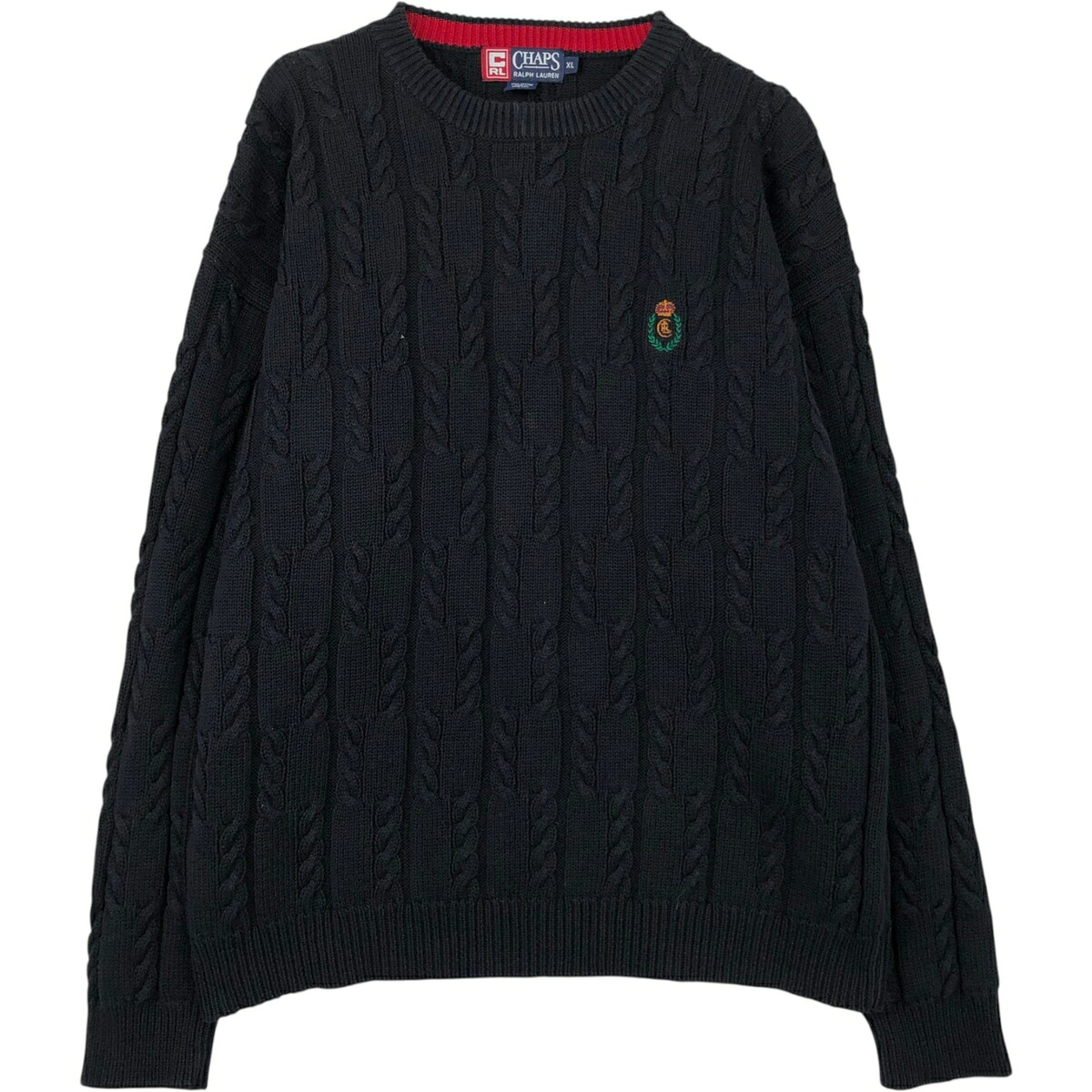 古着 ラルフローレン Ralph Lauren CHAPS チャップス ケーブル編み コットンニットセーター メンズXL相当 /eaa619217 【中古】 【260306】|古着屋JAM