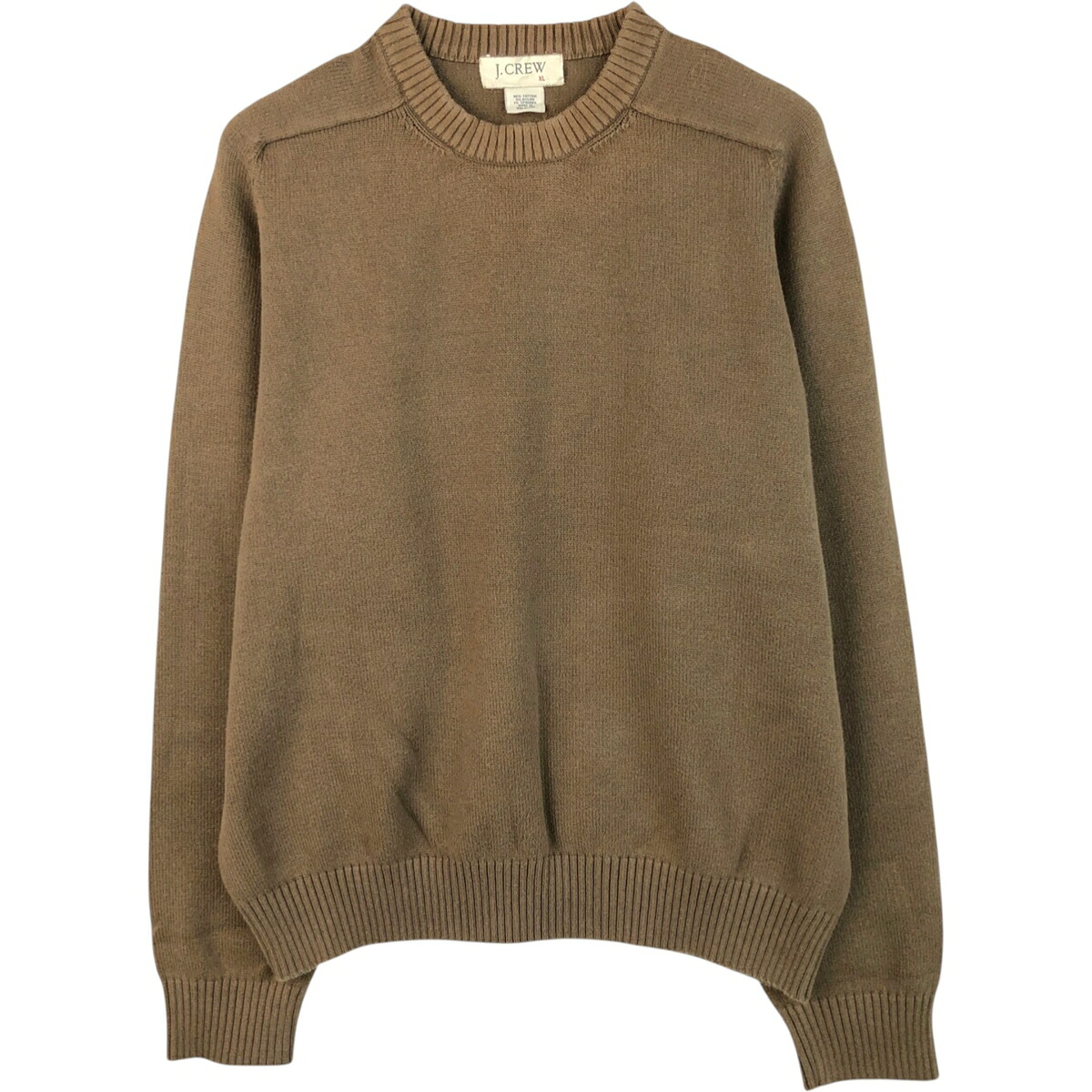 古着 90'S~ ジェイクルー J.Crew コットンニットセーター メンズXL相当 ヴィンテージ /eaa619218 【中古】 【260307】 【GR-NV】 ベージュ系 秋冬
