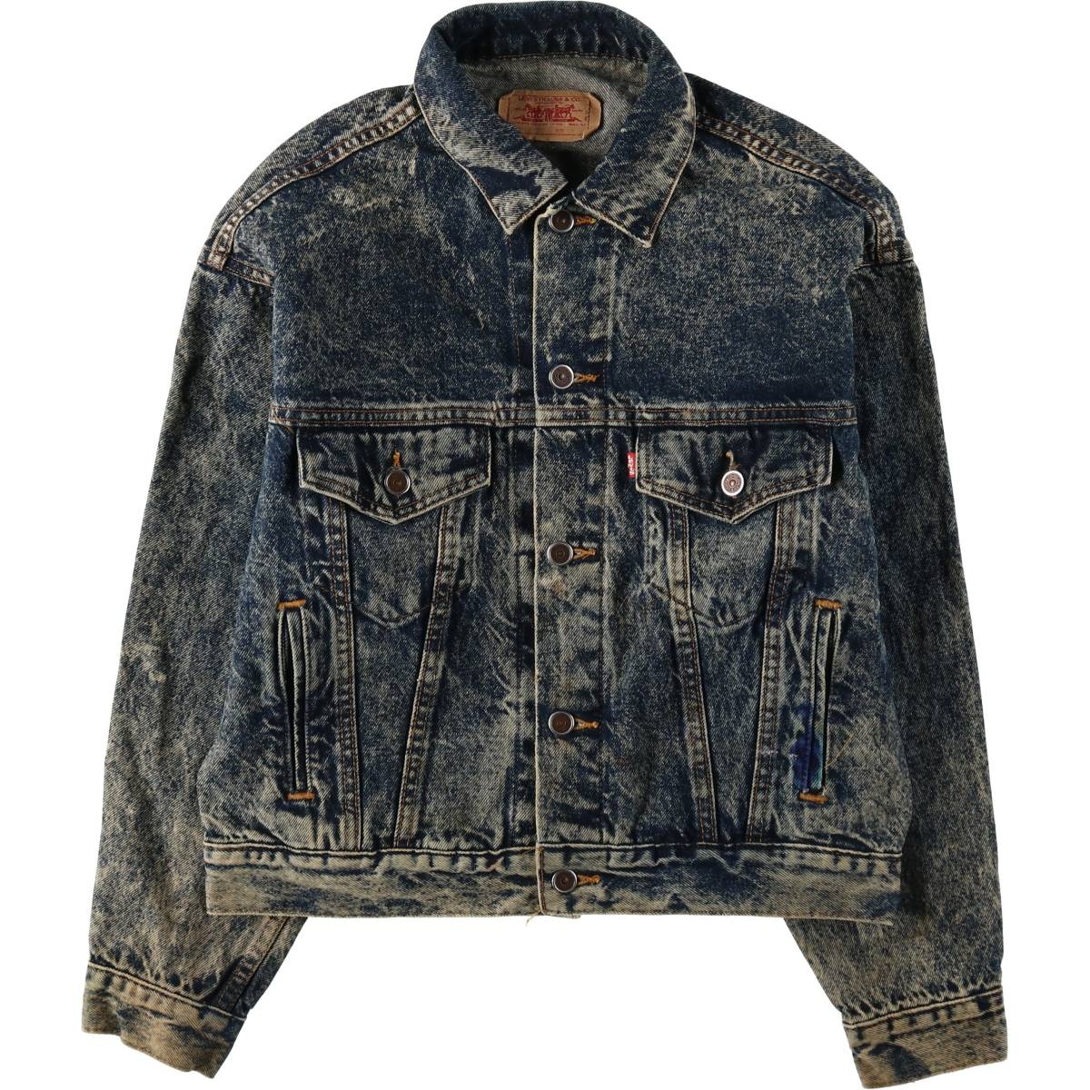 古着 90'S リーバイス Levi's 70508-0227 ケミカルウォッシュ デニムジャケット Gジャン USA製 レディースS相当 ヴィンテージ /eaa619337 【中古】 【260518】 【Elulu/エルル】｜古着屋JAM