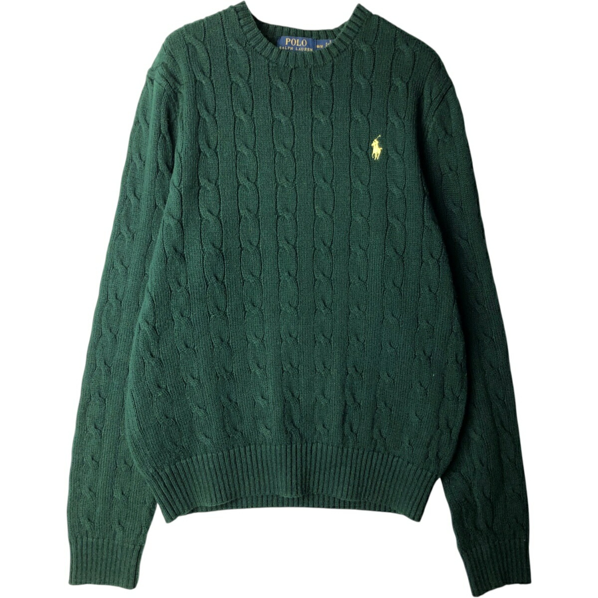 古着 ラルフローレン Ralph Lauren POLO RALPH LAUREN ケーブル編み コットンニットセーター メンズM相当 /eaa619613 【中古】 【260320】|古着屋JAM