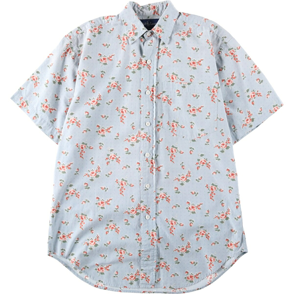 古着 ラルフローレン Ralph Lauren 花柄 半袖 コットンシャツ レディースL相当 /eaa619667 【中古】 【260407】 【ADEL/アデル】