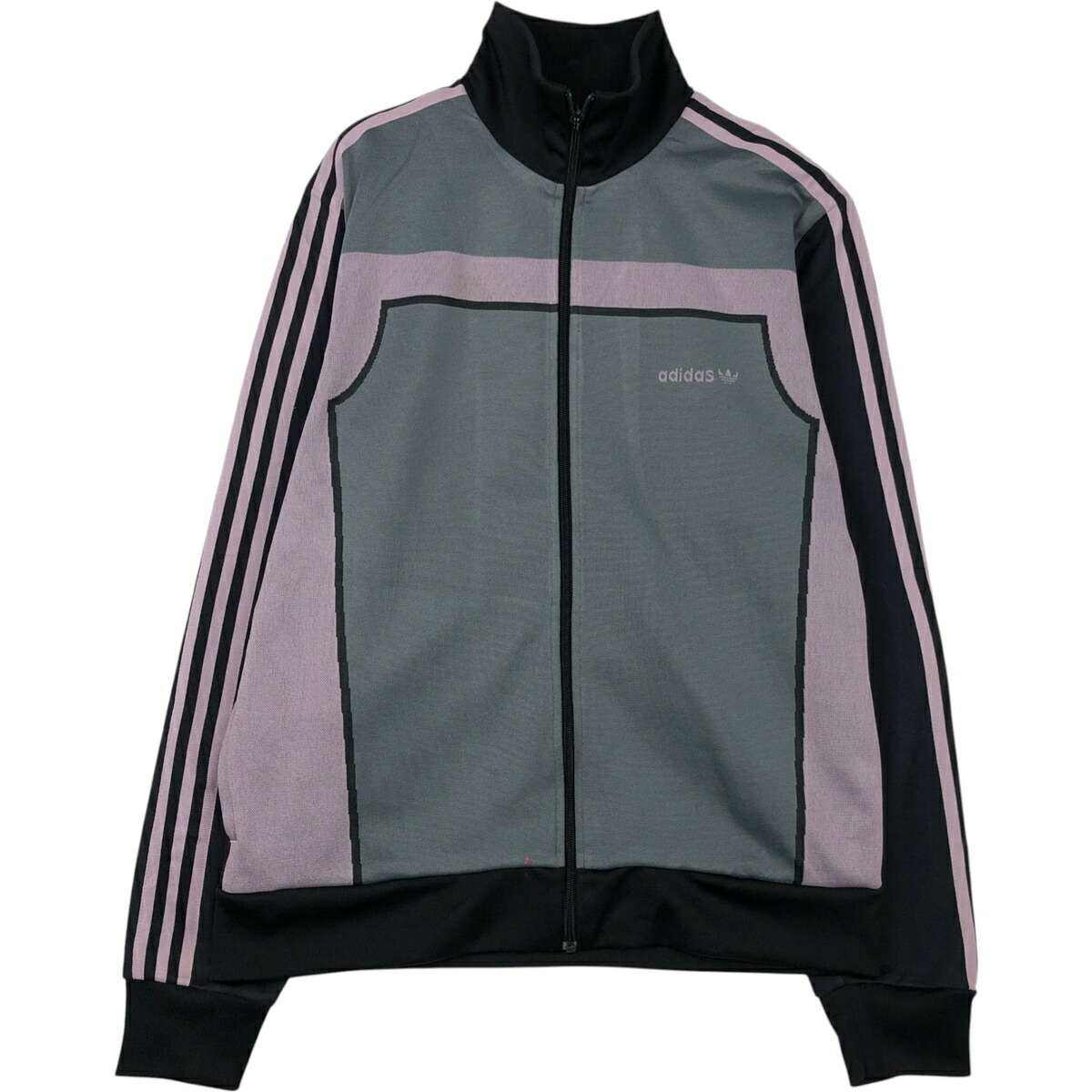 古着 00'S アディダス adidas バックロゴ ジャージ トラックジャケット メンズL相当 /eaa619716 【中古】 【260306】 グレー系 春秋冬
