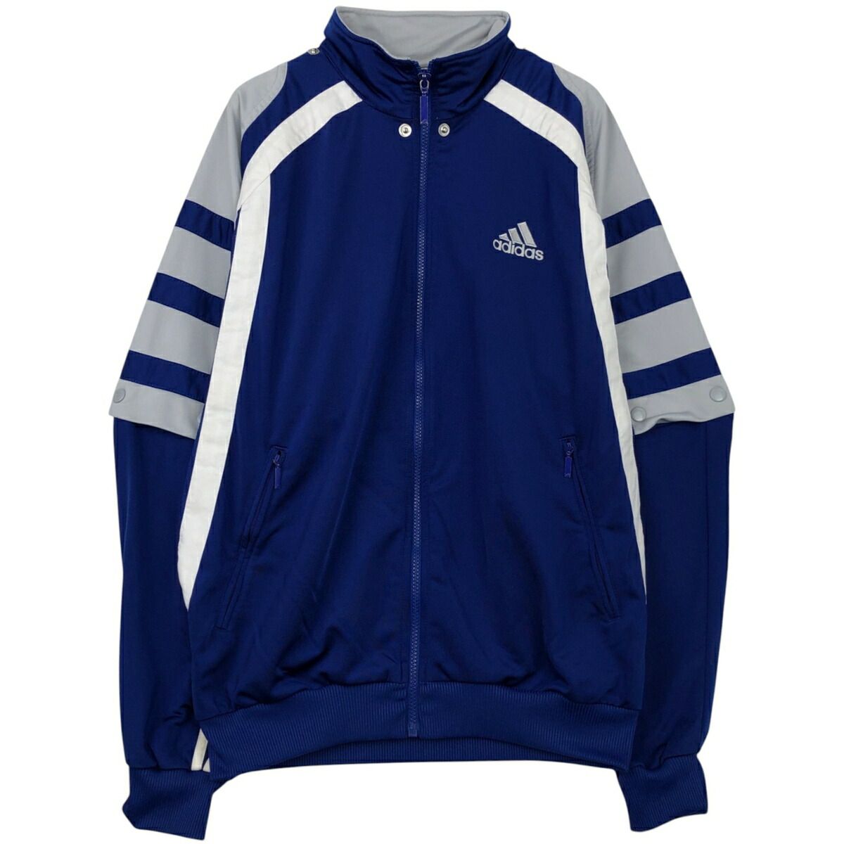 古着 90~00'S アディダス adidas バックロゴ 2WAY ジャージ トラックジャケット メンズM相当 /eaa619722 【中古】 【260306】 ブルー系 春秋冬