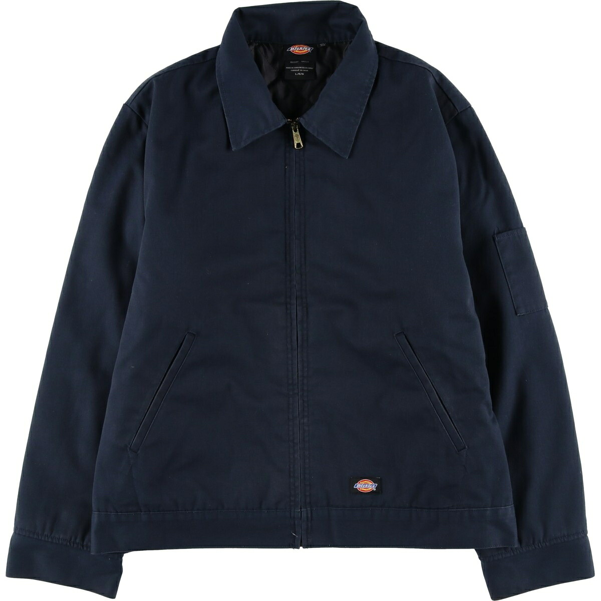 古着 ディッキーズ Dickies DK00TJ15 アイゼンハワージャケット 中綿入り ワークジャケット メンズL相当 /eaa619949 【中古】 【260308】 ネイビー系 春秋冬