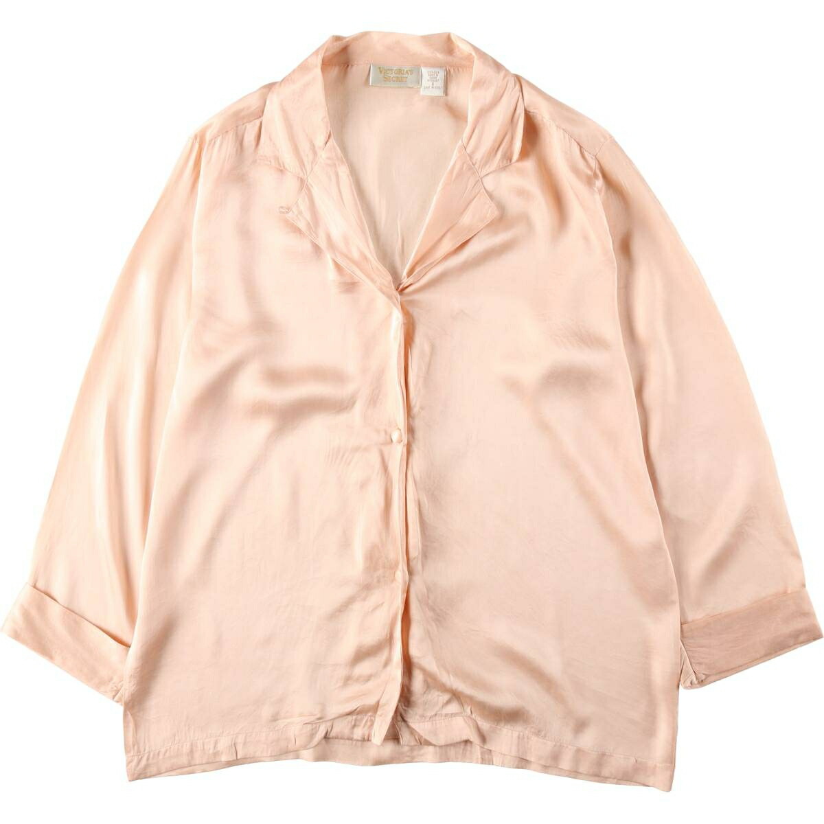 古着 VICTORIA'S SECRET オープンカラー 長袖 シルクシャツ ボックスシャツ レディースS相当 ヴィンテージ /eaa620110 【中古】 【260412】 【Elulu/エルル】