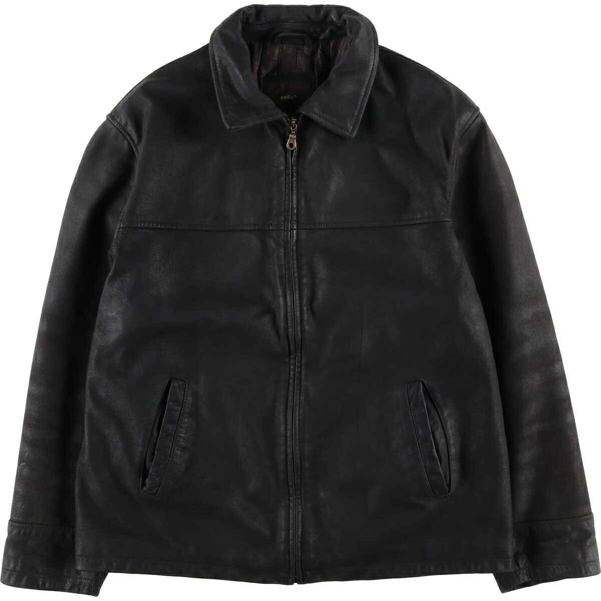 古着 celio スイングトップタイプ レザーブルゾン メンズM相当 /eaa620201 【中古】 【260411】