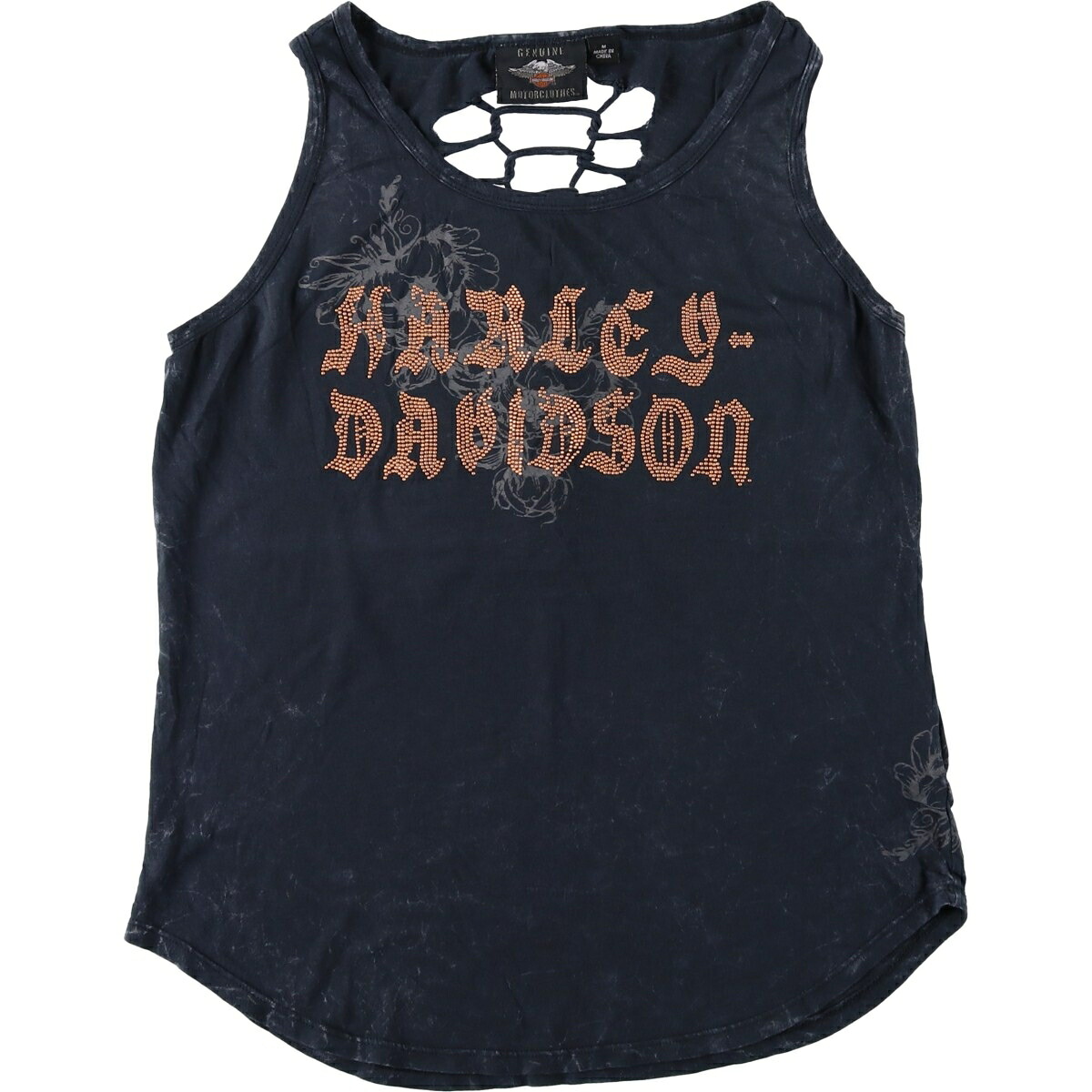 古着 ハーレーダビッドソン Harley-Davidson ラインストーン付き 編み込み モーターサイクル タンクトップ レディースM相当 /eaa620348 【中古】 【260522】 【Elulu/エルル】｜古着屋JAM