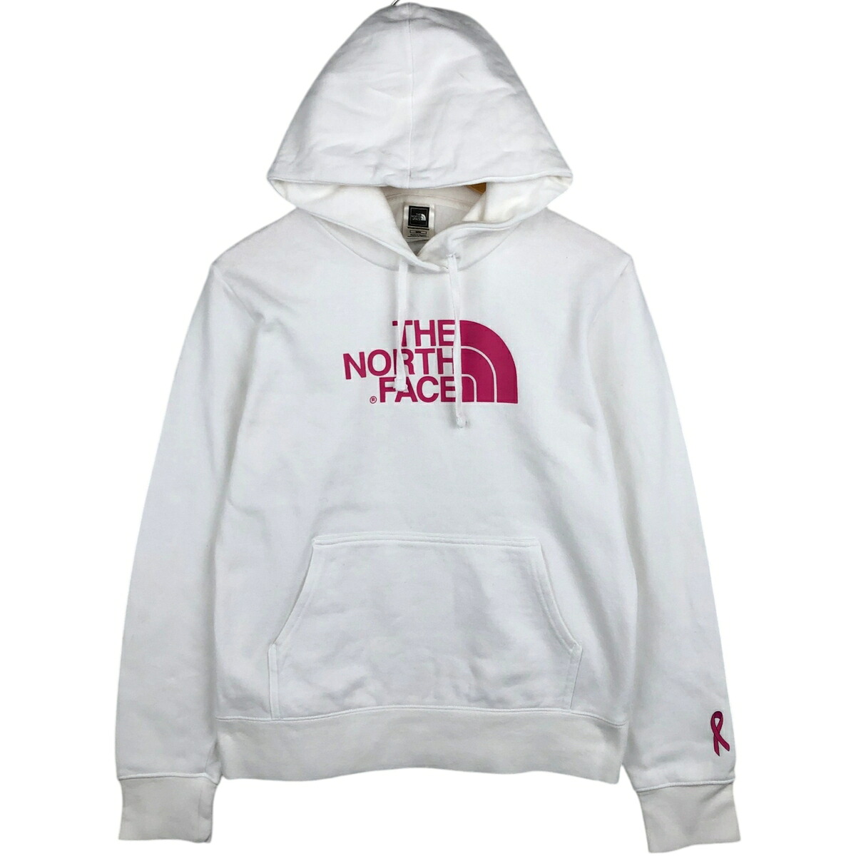 古着 ザノースフェイス THE NORTH FACE スウェットプルオーバーパーカー レディースM相当 /eaa621161 【中古】 【260322】 【Elulu/エルル】 ホワイト系 春夏秋冬