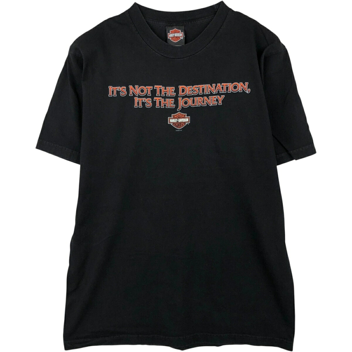 古着 00'S ハーレーダビッドソン Harley-Davidson ファイヤーパターン モーターサイクル バイクTシャツ USA製 メンズL相当 /eaa621602 【中古】 【260531】｜古着屋JAM
