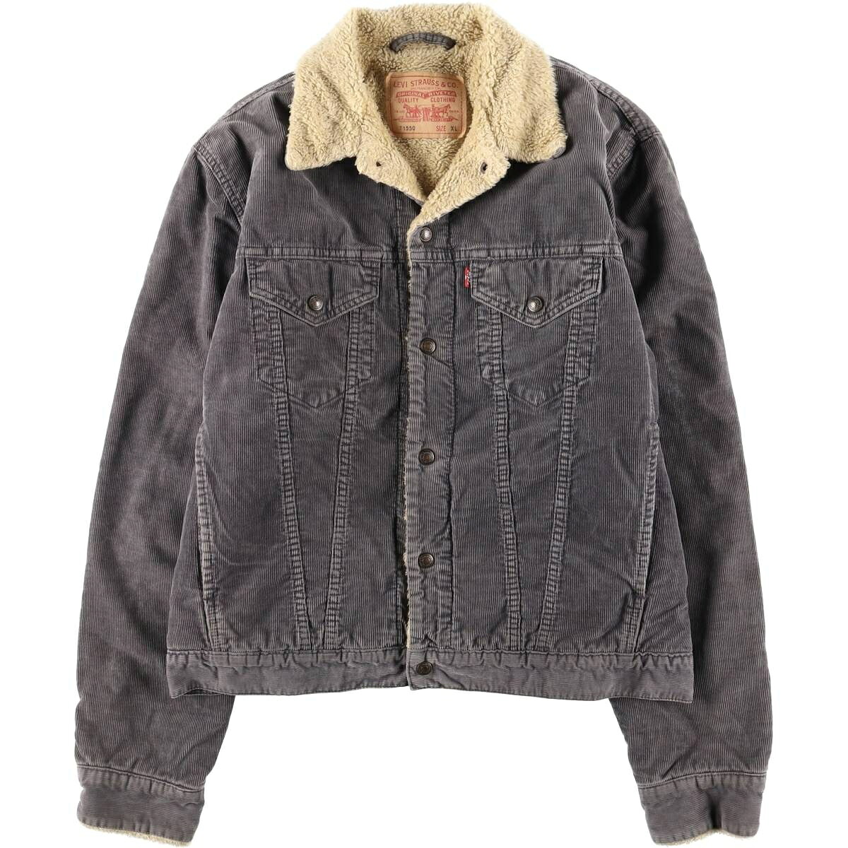 古着 リーバイス Levi's ユーロモデル トラッカージャケット コーデュロイボアジャケット メンズXL相当 /eaa624199 【中古】 【260312】 グレー系 春秋冬