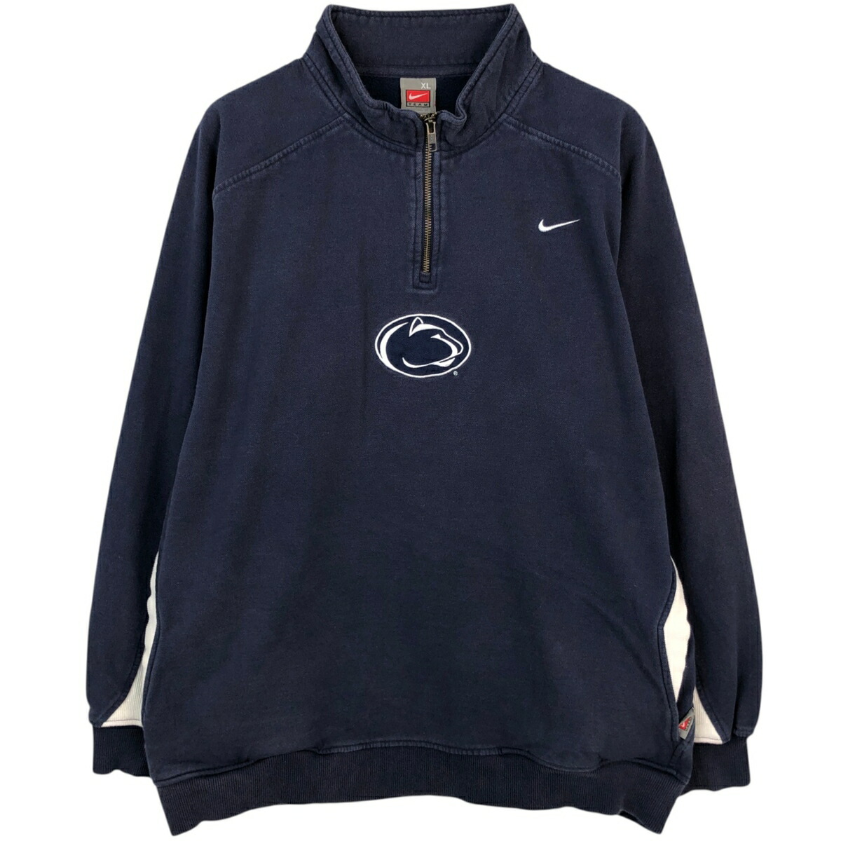 古着 ナイキ NIKE TEAM ハーフジップスウェットシャツ トレーナー メンズXL相当 /eaa624355 【中古】 【260309】 ネイビー系 春夏秋冬 6,437円