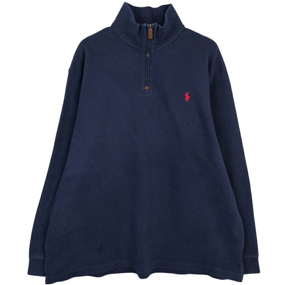 古着 ラルフローレン Ralph Lauren POLO RALPH LAUREN ハーフジップスウェットシャツ トレーナー メンズXXL相当 /eaa624358 【中古】 【260309】 ネイビー系 春夏秋冬