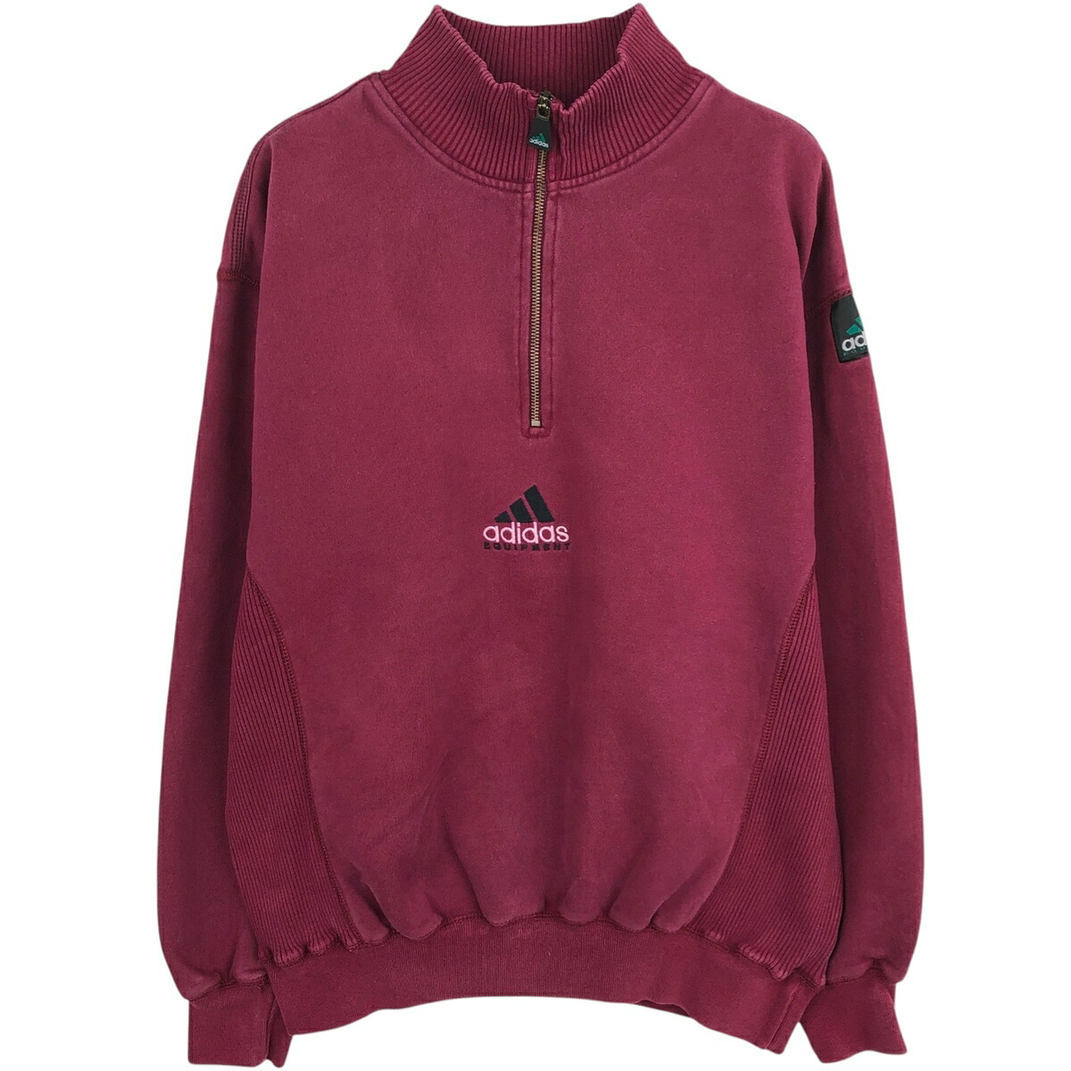 古着 90'S アディダス adidas EQUIPMENT エキップメント ハーフジップスウェットシャツ トレーナー メンズM相当 ヴィンテージ /eaa624383 【中古】 【260308】|古着屋JAM