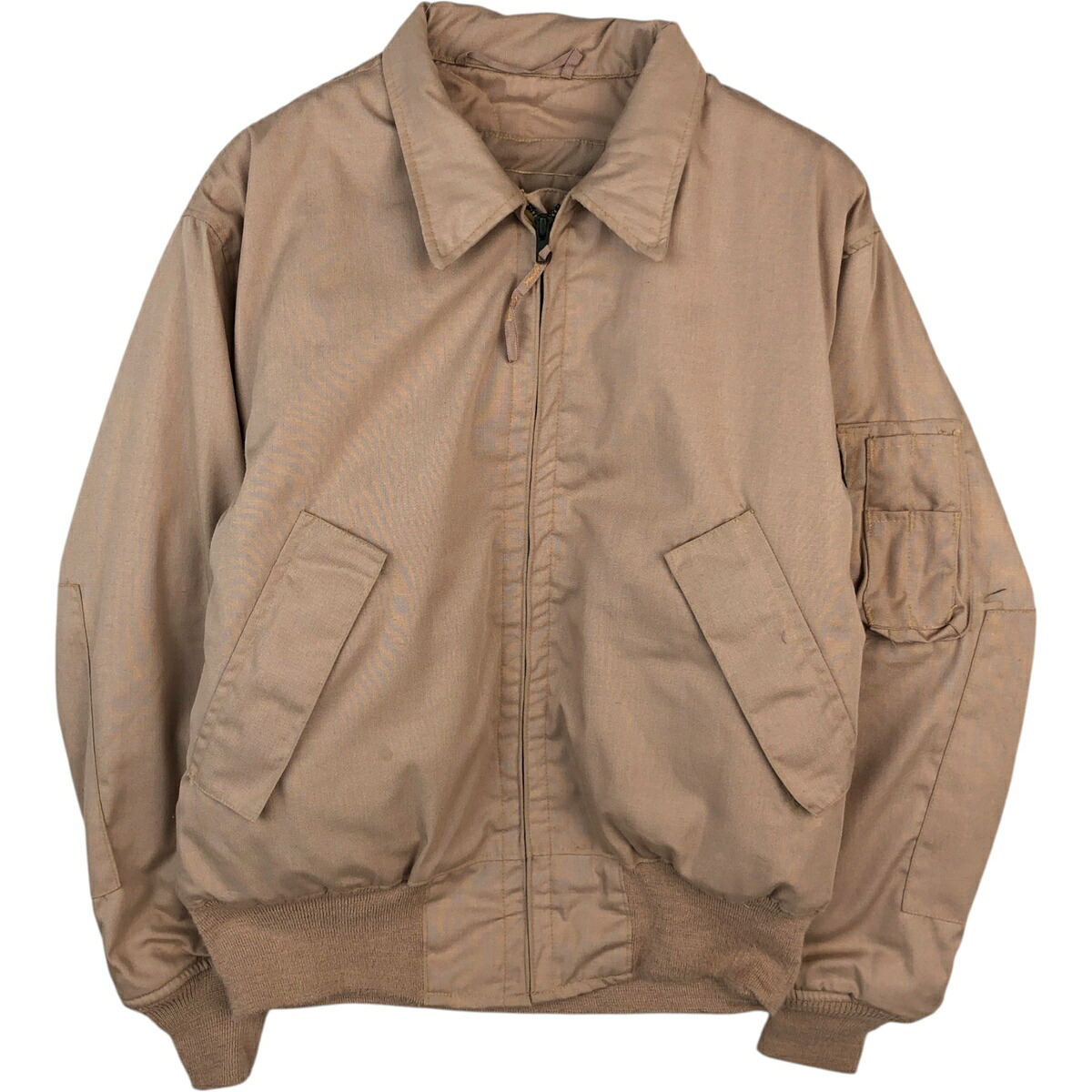 古着 90'S 米軍実品 CVC ノーメックス タンカースジャケット USA製 メンズM相当 ヴィンテージ /eaa624462 【中古】 【260309】 ベージュ系 春秋冬