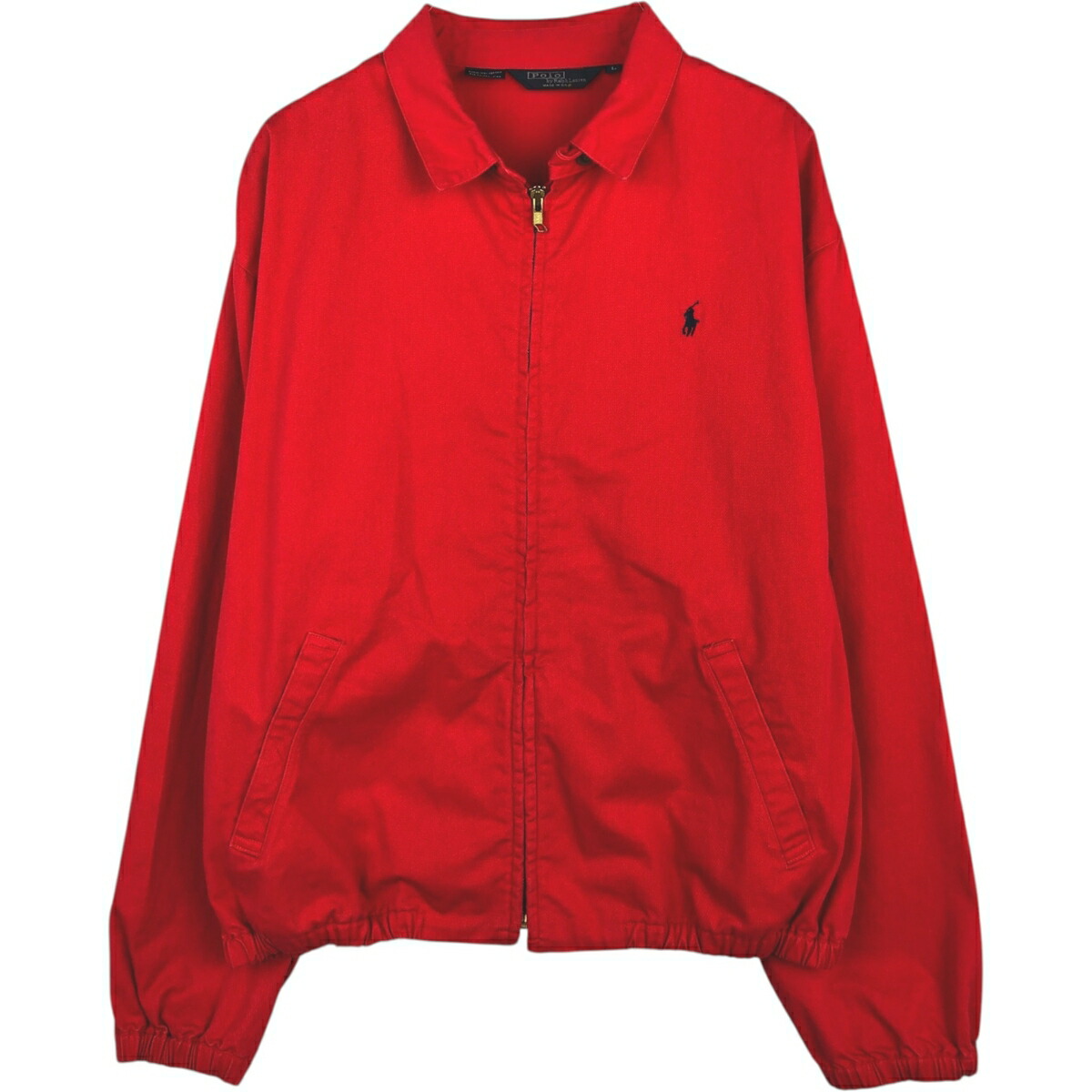 古着 90'S ラルフローレン Ralph Lauren POLO by Ralph Lauren スイングトップ スポーツジャケット USA製 メンズL相当 /eaa624549 【中古】 【260309】 レッド系 春秋冬
