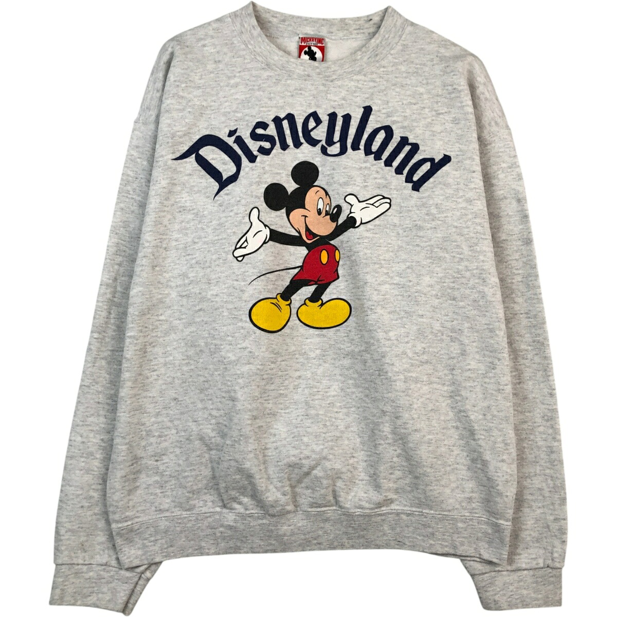 古着 90'S Micky,ink MICKEY MOUSE ミッキーマウス キャラクタースウェットシャツ トレーナー USA製 メンズL相当 ヴィンテージ /eaa624632 【中古】 【260312】 ホワイト系 春夏秋冬