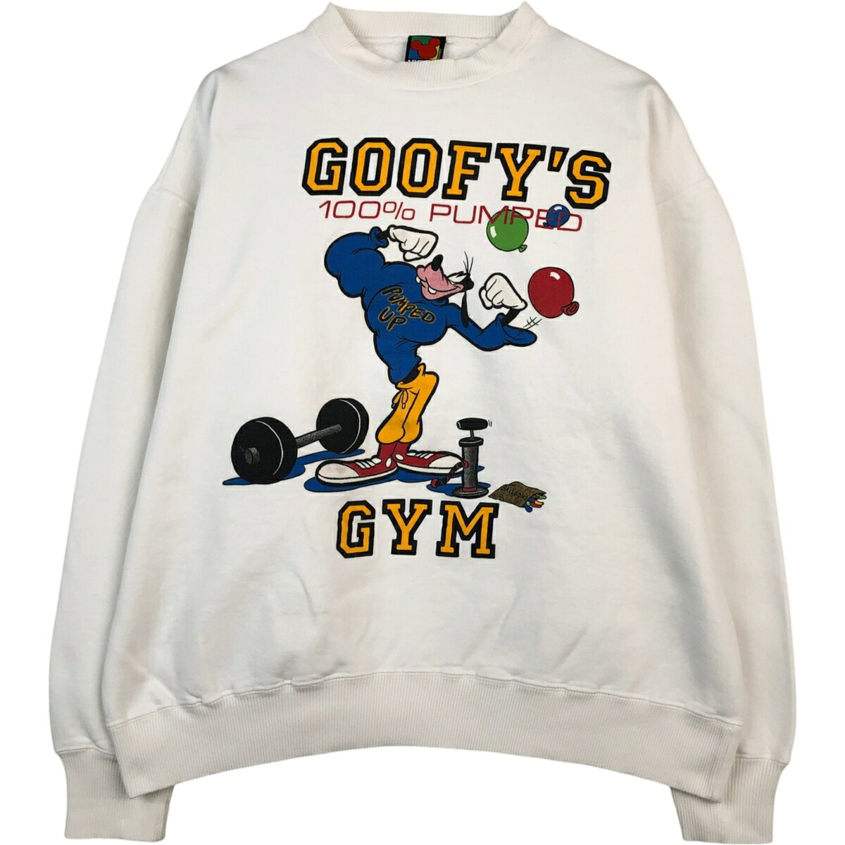 古着 90'S MICKEY UNLIMITED GOOFY グーフィー キャラクタースウェットシャツ トレーナー メンズL相当 ヴィンテージ /eaa624634 【中古】 【260312】 ブラック系 春夏秋冬