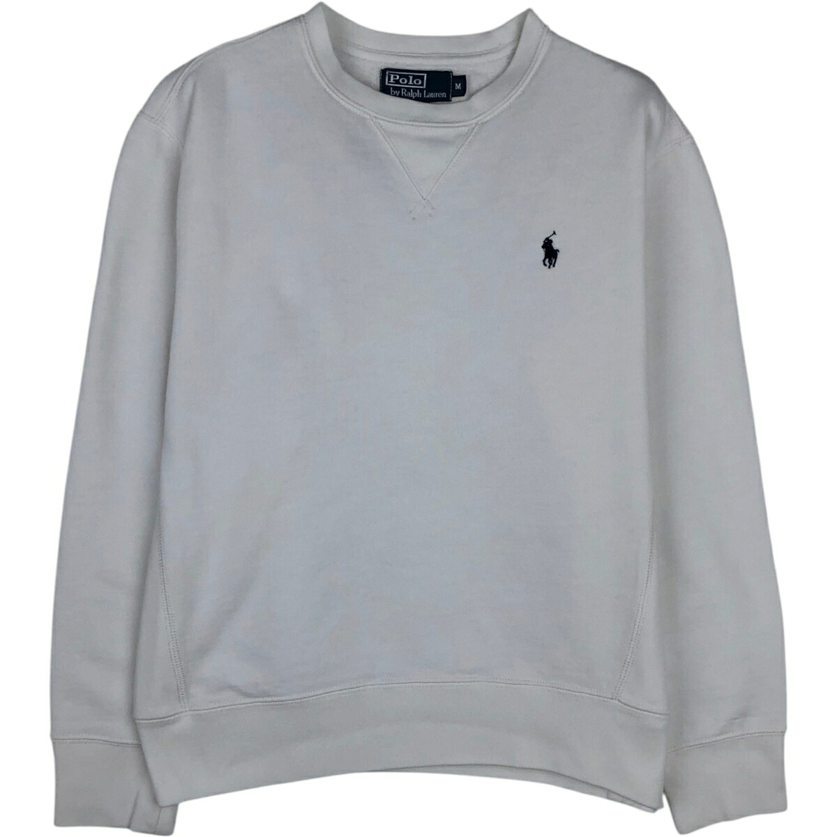 古着 ラルフローレン Ralph Lauren POLO by Ralph Lauren ワンポイントロゴスウェットシャツ トレーナー メンズM相当 /eaa624682 【中古】 【260313】 ホワイト系 春夏秋冬