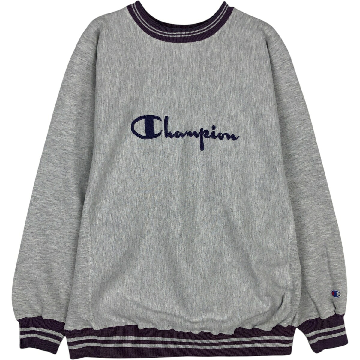 古着 90'S チャンピオン Champion REVERSE WEAVE リバースウィーブ ロゴスウェットシャツ トレーナー USA製 メンズXL相当 ヴィンテージ /eaa624805 【中古】 【260314】 グレー系 春夏秋冬