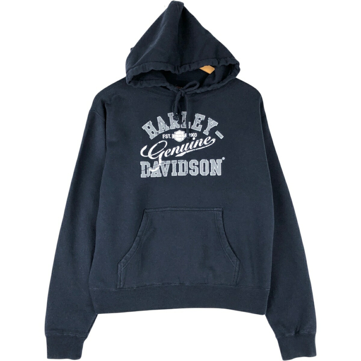 古着 ハーレーダビッドソン Harley-Davidson アドバタイジング スウェットプルオーバーパーカー メンズM相当 /eaa624814 【中古】 【260313】 ネイビー系 春夏秋冬