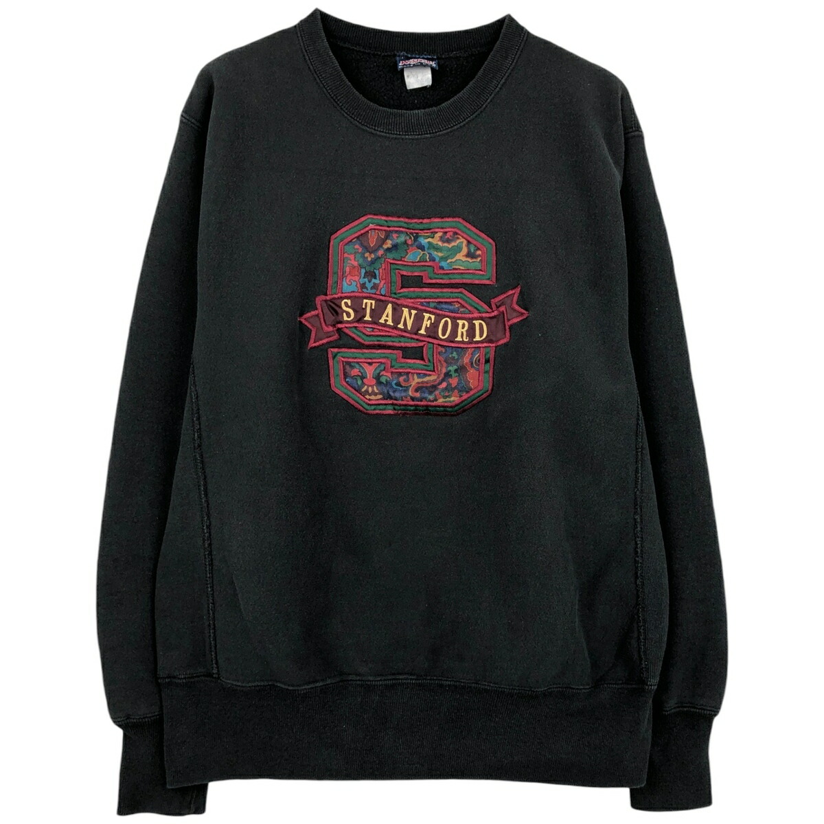 古着 90'S ジャンスポーツ JANSPORT カレッジスウェットシャツ トレーナー USA製 メンズL相当 ヴィンテージ /eaa624870 【中古】 【260313】 ブラック系 春夏秋冬