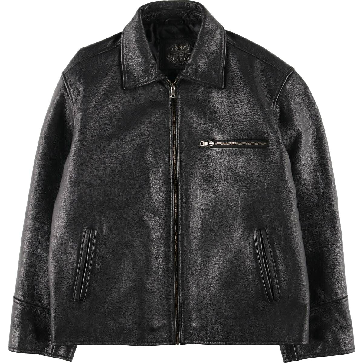 古着 JONES DIVISION 中綿入り レザースポーツジャケット メンズXL相当 /eaa625105 【中古】 【260315】 ブラック系 春秋冬