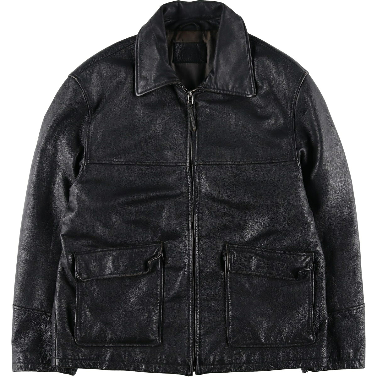 古着 BRICE スイングトップタイプ レザーブルゾン メンズL相当 /eaa625110 【中古】 【260315】 ブラック系 春秋冬