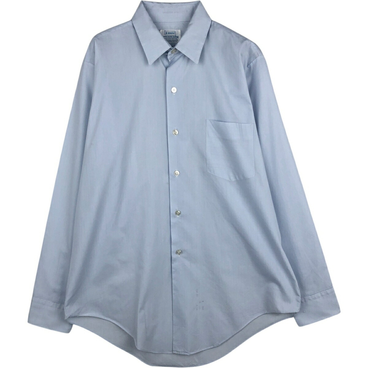 古着 60~70'S ブレント BRENT 長袖 ポリコットンシャツ メンズL相当 ヴィンテージ /eaa625190 【中古】 【260315】 ブルー系 春夏秋冬 10,395円