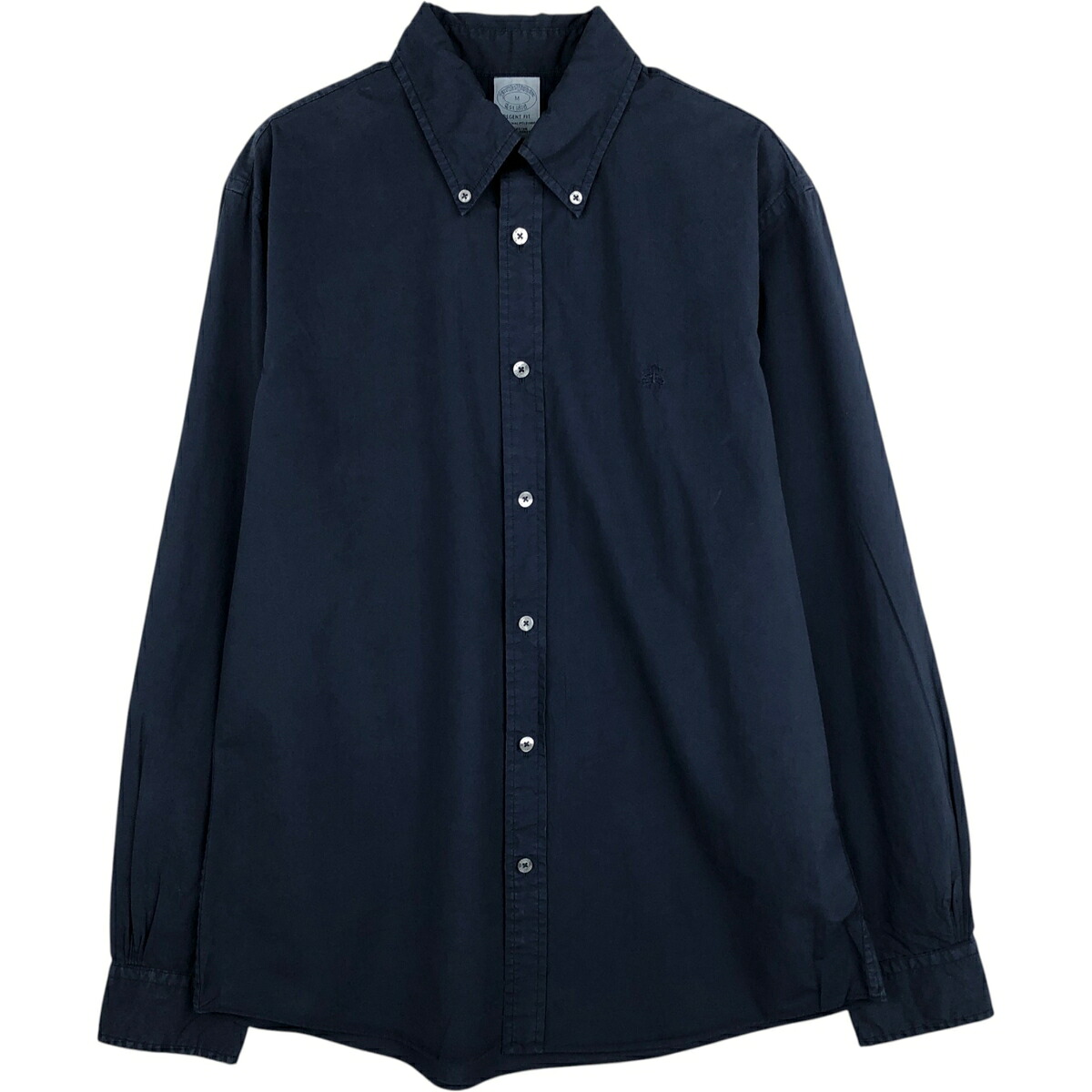 古着 ブルックスブラザーズ Brooks Brothers REGENT FIT 長袖 ボタンダウンシャツ メンズM相当 /eaa625191 【中古】 【260315】 ネイビー系 春夏秋冬
