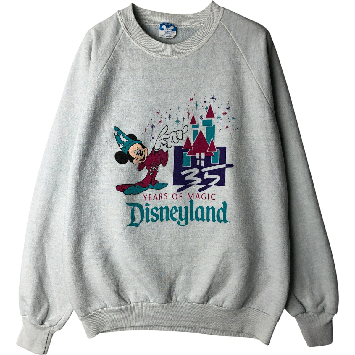 古着 80'S ディズニー DISNEY MICKEY MOUSE ミッキーマウス キャラクタースウェットシャツ トレーナー USA製 メンズL相当 ヴィンテージ /eaa625414 【中古】 【260319】 グレー系 春夏秋冬