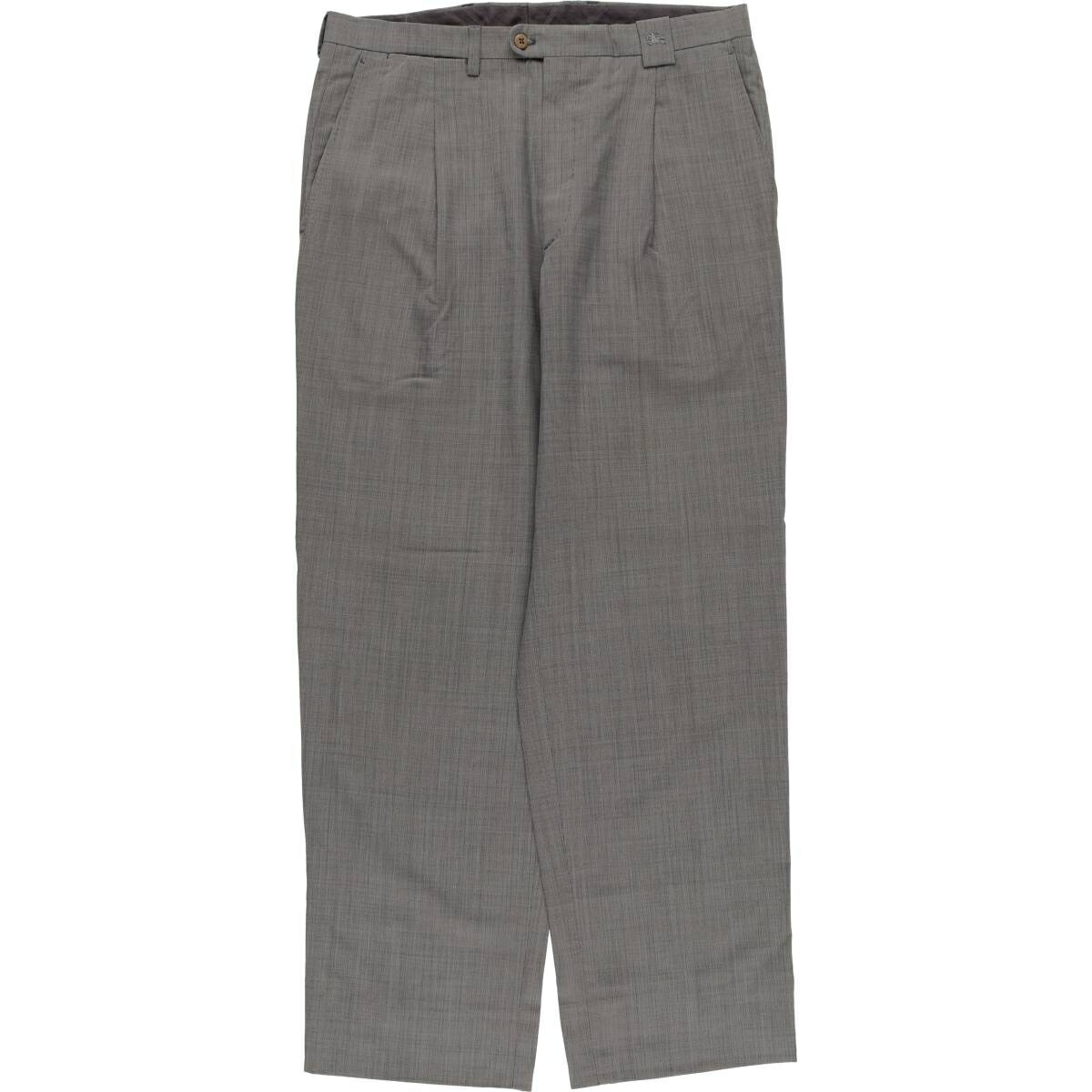古着 バーバリー Burberry's BURBERRY LONDON ワンタック ウールパンツ スラックス メンズw32相当 /eaa625479 【中古】 【260319】 ブラック系 春夏秋冬