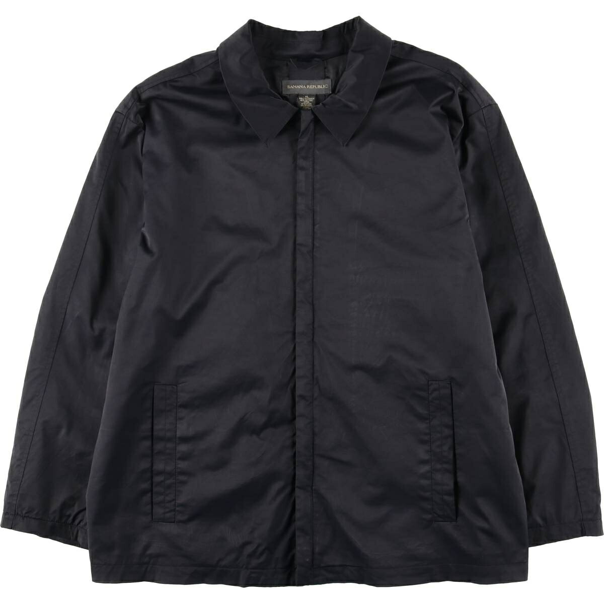 古着 00'S バナナリパブリック BANANA REPUBLIC 襟付き ウインドブレーカー メンズXL相当 /eaa625558 【中古】 【260316】 ブラック系 春秋冬