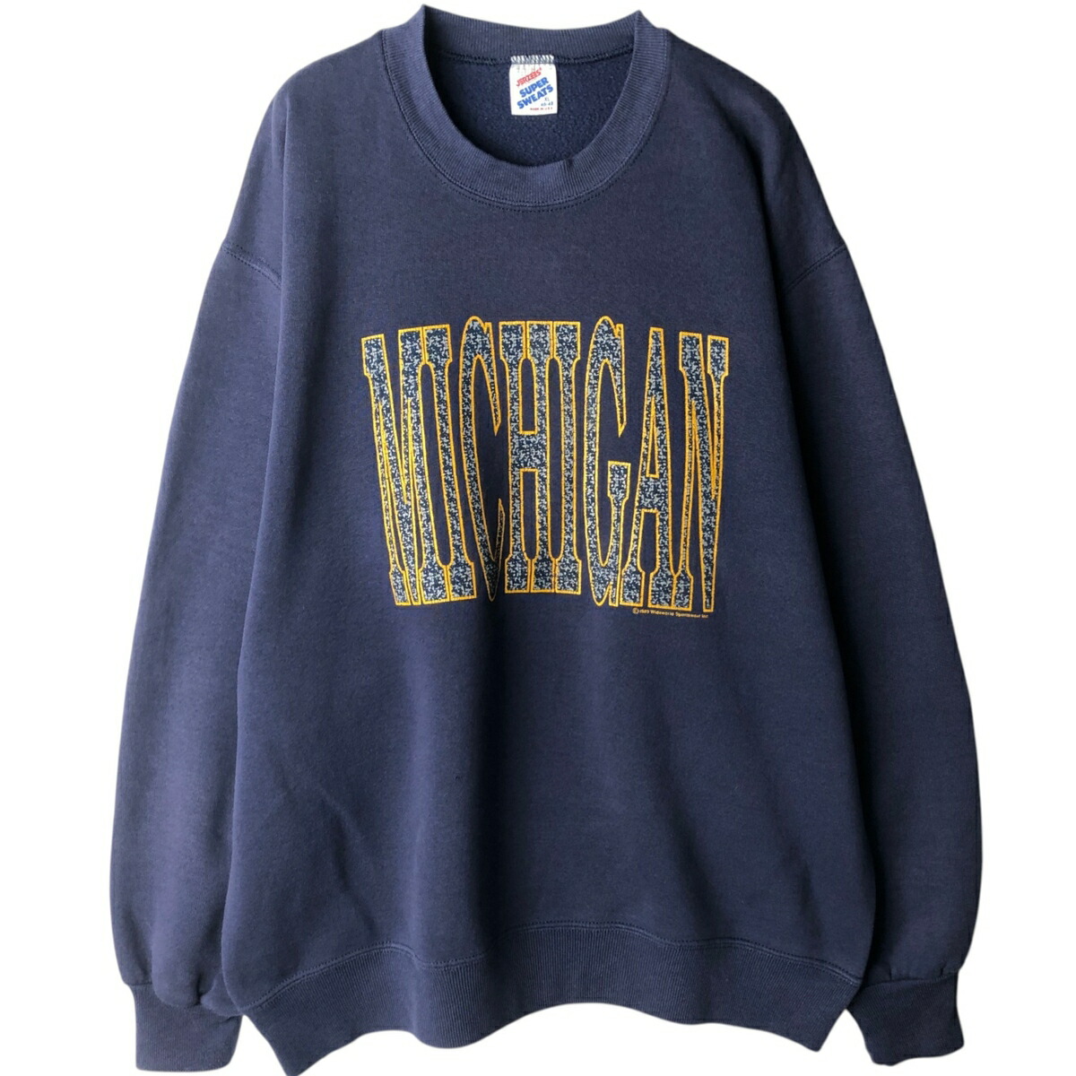 古着 ジャージーズ Jerzees MICHIGAN ミシガン大学 カレッジスウェットシャツ トレーナー USA製 メンズXL相当 ヴィンテージ /eaa625680 【中古】 【260319】 ネイビー系 春夏秋冬