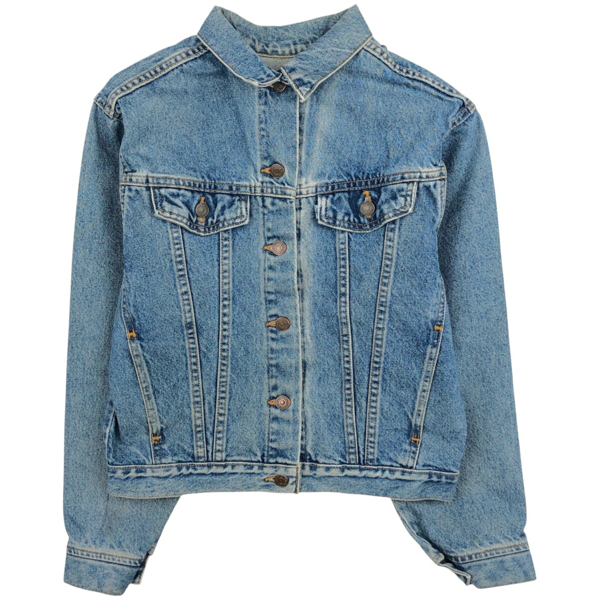 古着 90'S リーバイス Levi's 37466-0214 デニムジャケット Gジャン USA製 レディースXL相当 ヴィンテージ /eaa625765 【中古】 【260320】 【Elulu/エルル】｜古着屋JAM
