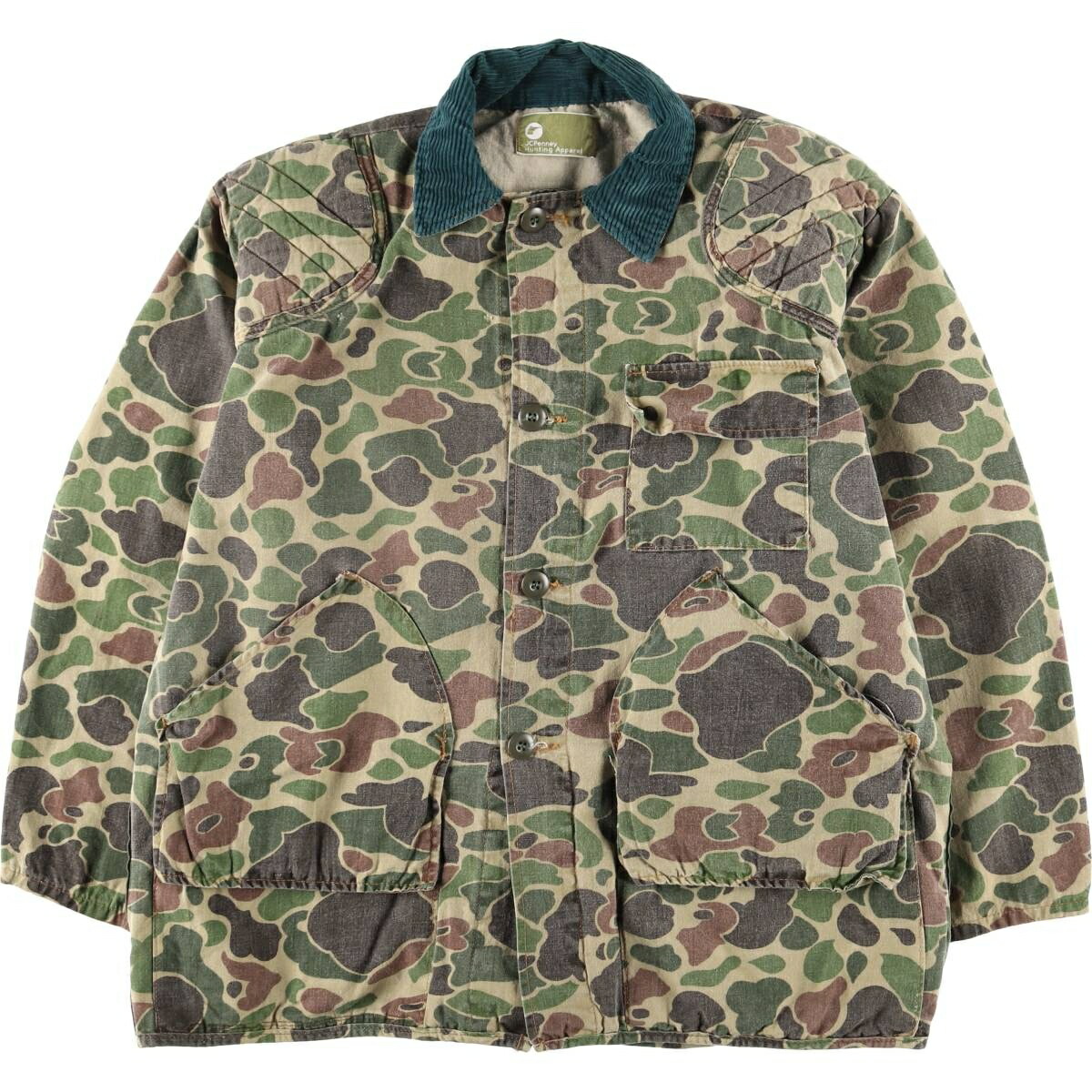 古着 70'S ジェイシーペニー J.C.Penney Hunting Apparel 迷彩柄 ダックハンターカモ ハンティングジャケット メンズXL相当 ヴィンテージ /eaa625815 【中古】 【260315】 【GR-UN】 カーキ系 春秋冬 9,060円