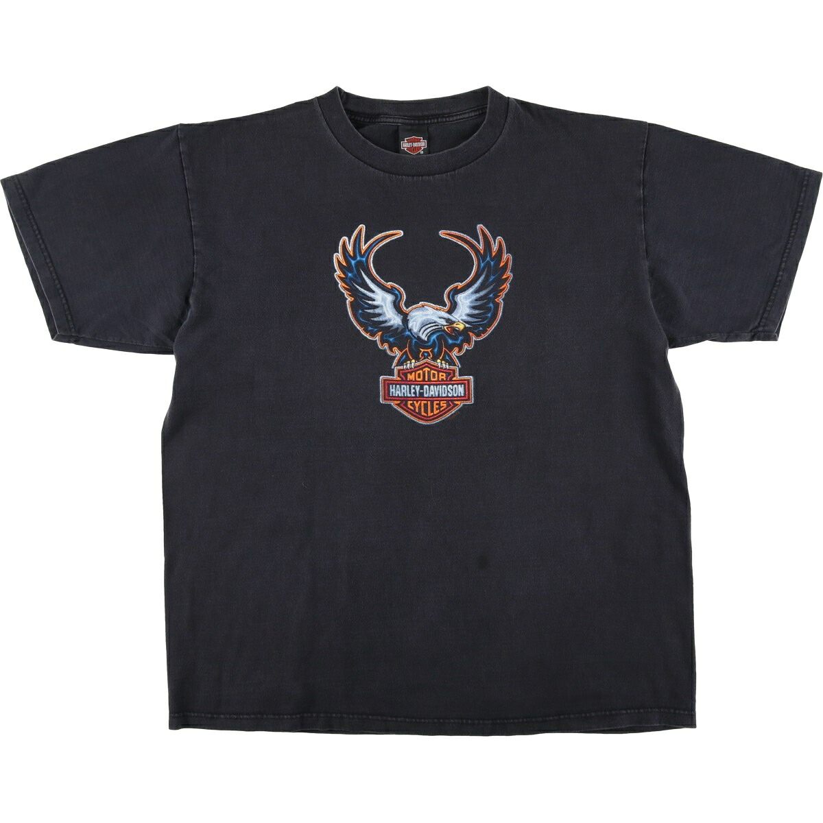 古着 90'S ハーレーダビッドソン Harley-Davidson 鷲柄 イーグル柄 モーターサイクル バイクTシャツ USA製 メンズXL相当 ヴィンテージ /eaa626000 【中古】 【260315】 春夏秋
