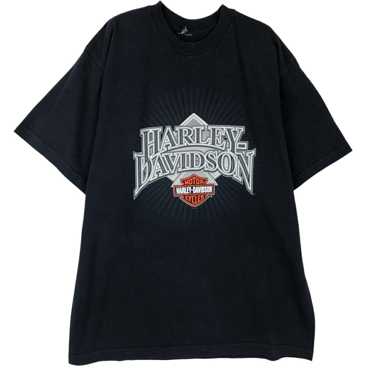 古着 00'S ハーレーダビッドソン Harley-Davidson モーターサイクル バイクTシャツ メンズXL相当 /eaa626019 【中古】 【260315】 ブラック系 春夏秋