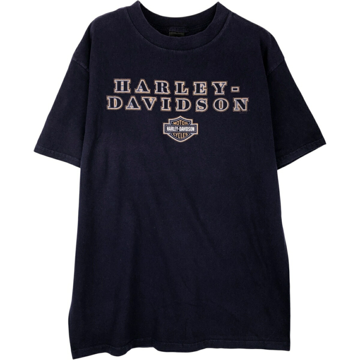 古着 ハーレーダビッドソン Harley-Davidson モーターサイクル バイクTシャツ USA製 メンズXL相当 /eaa626021 【中古】 【260315】 ネイビー系 春夏秋