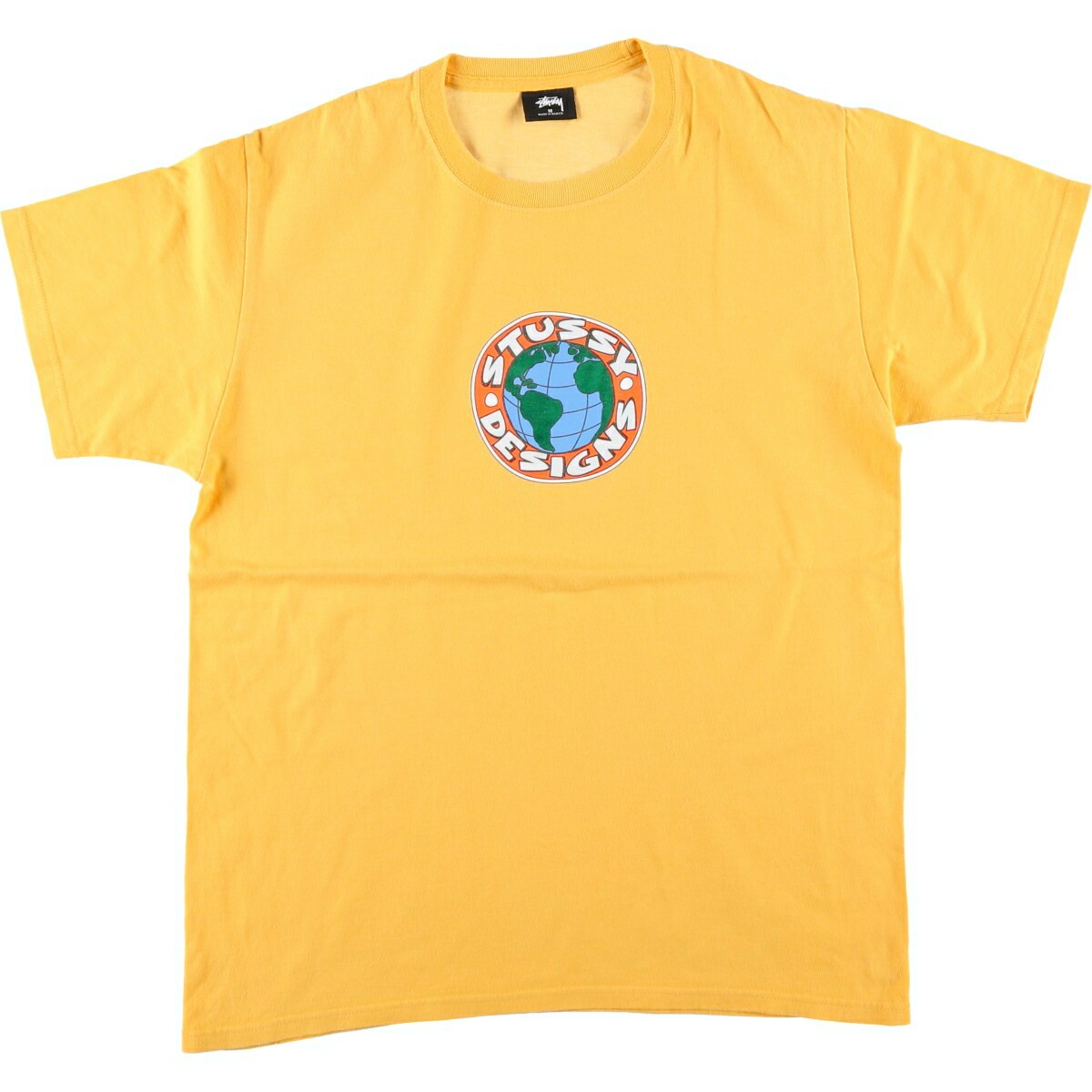古着 ステューシー STUSSY サーフ スケートTシャツ メンズM相当 /eaa626100 【中古】 【260316】 イエロー系 春夏秋