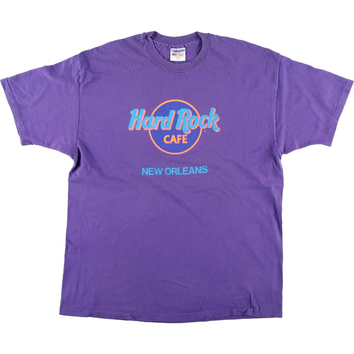 古着 90'S HARD ROCK CAFE ハードロックカフェ アドバタイジングTシャツ USA製 メンズXL相当 ヴィンテージ /eaa626214 【中古】 【260316】 パープル系 春夏秋